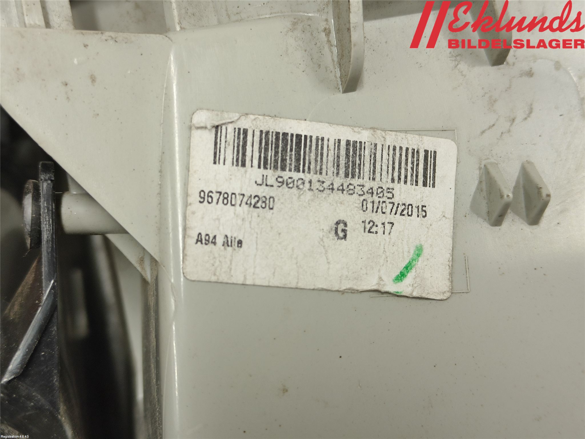 Peugeot 2008 13-20 Bakljus Vänster