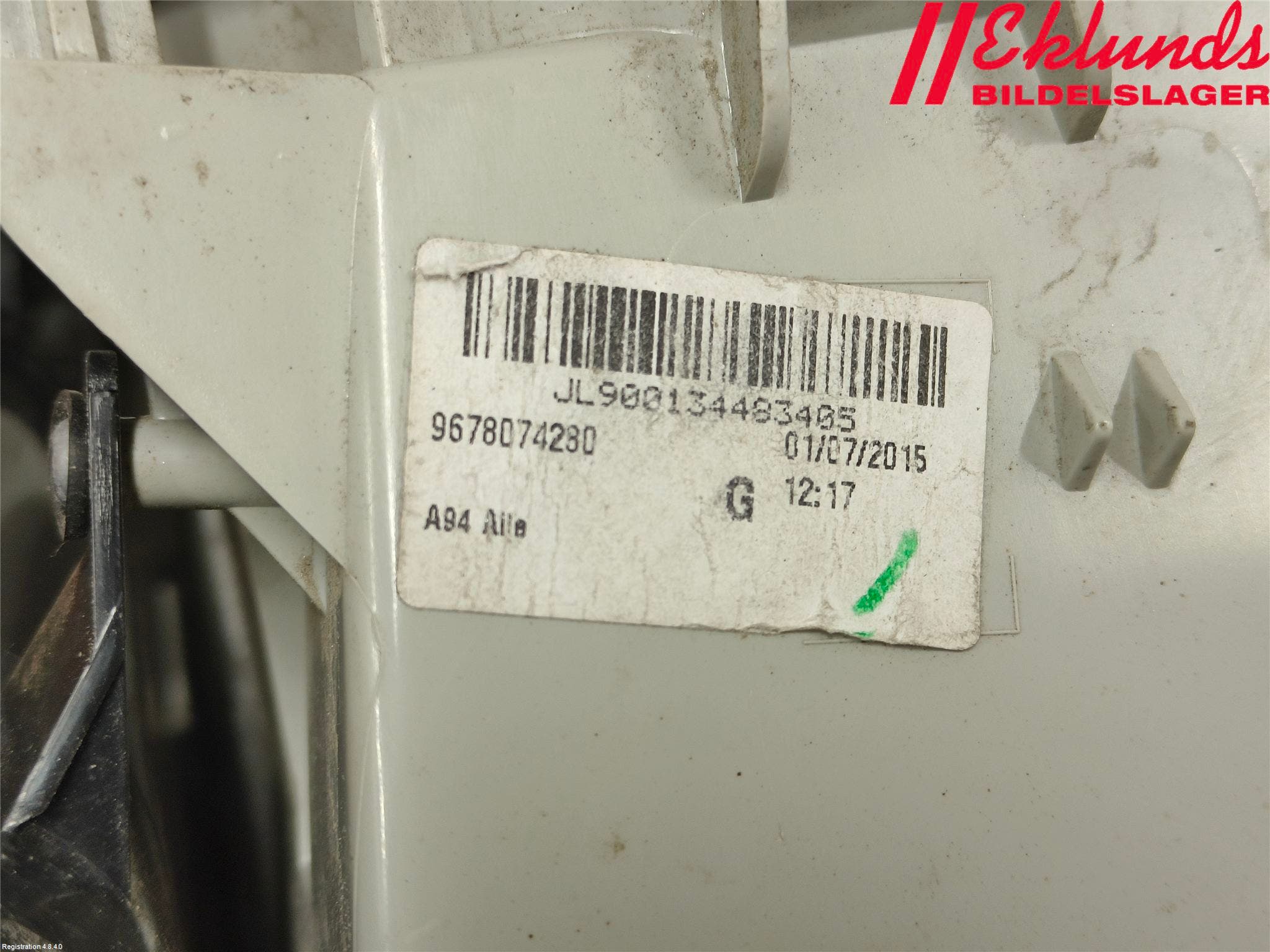 Peugeot 2008 13-20 Bakljus Vänster