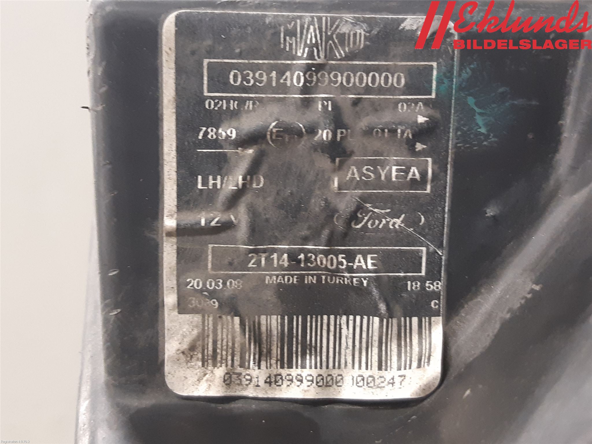 Ford TRANSIT CONNECT 03-08 Strålkastare Vänster