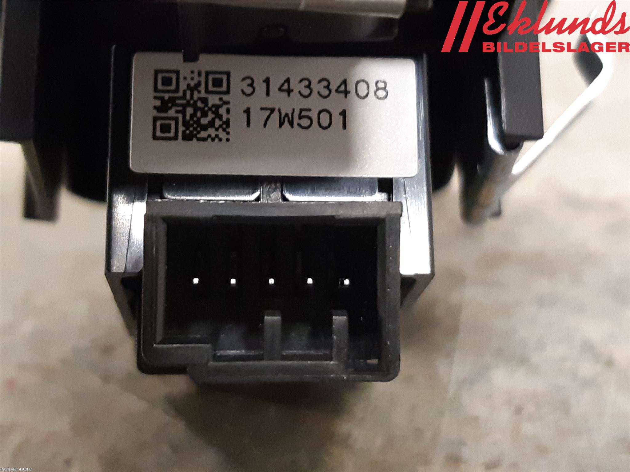 Volvo XC60 18- Strömställare Elhiss