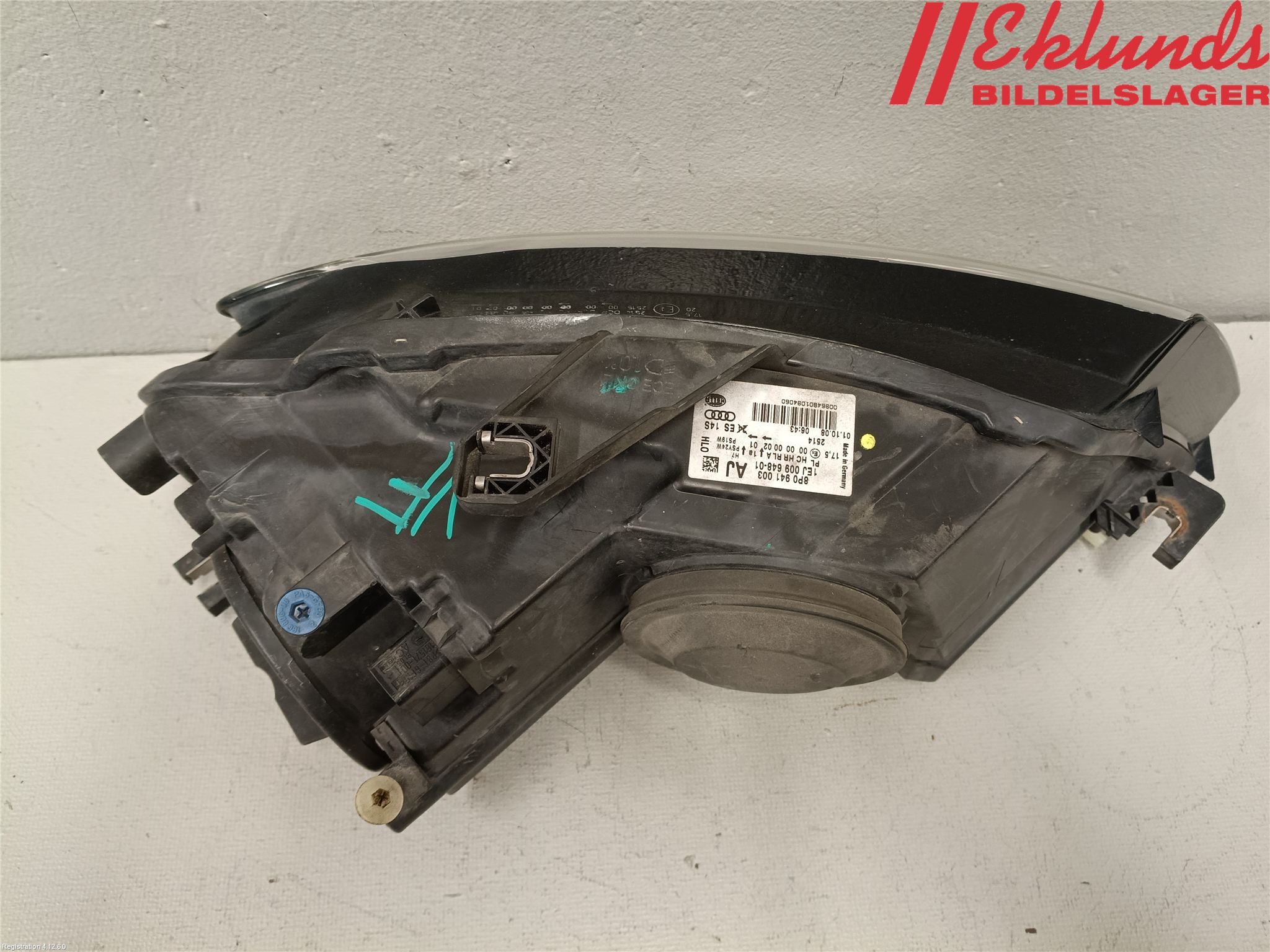 Audi A3/S3 05-13 Strålkastare Vänster