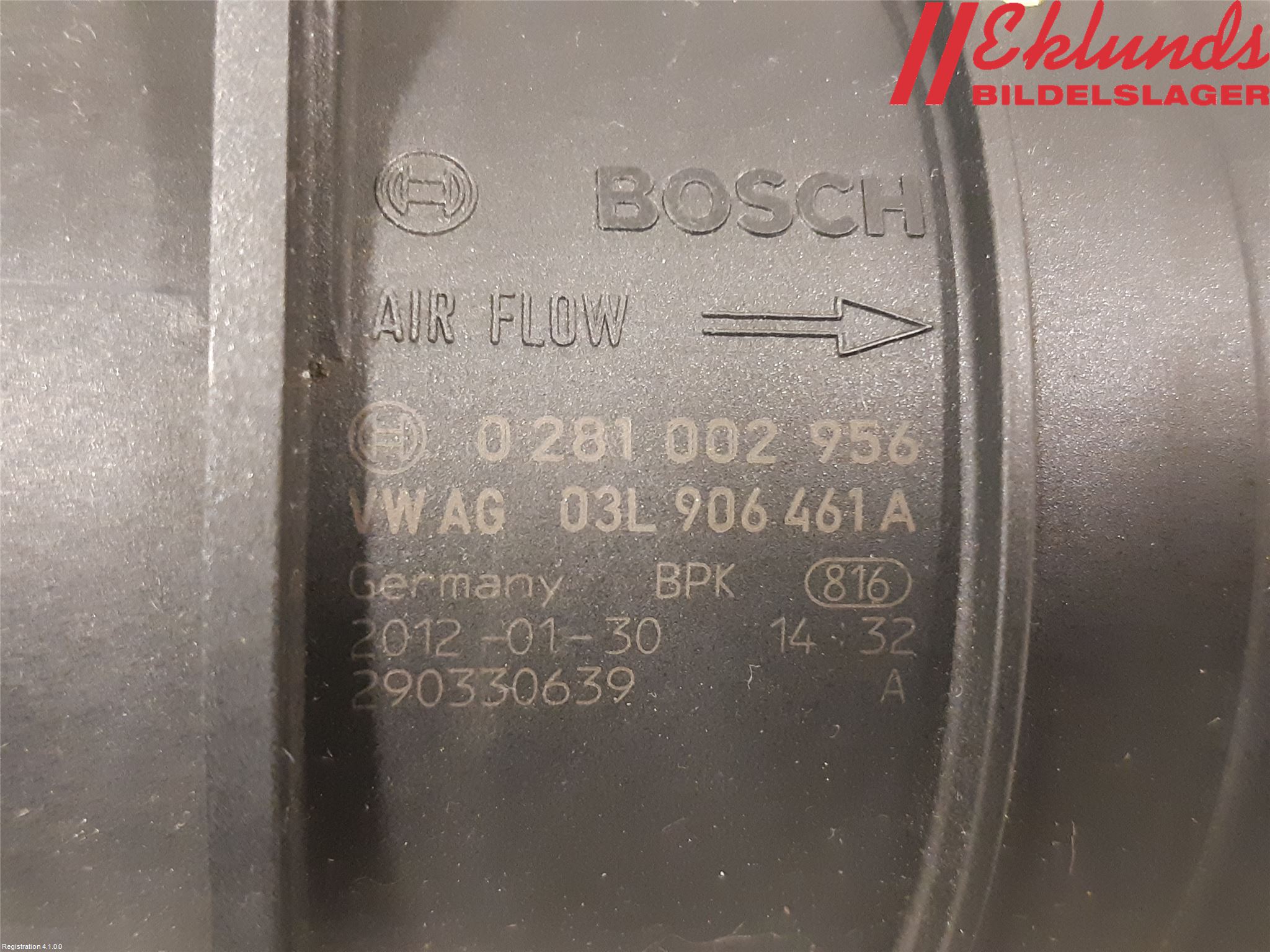 Audi A6/S6 4G 11-18 Injluftmassamätare