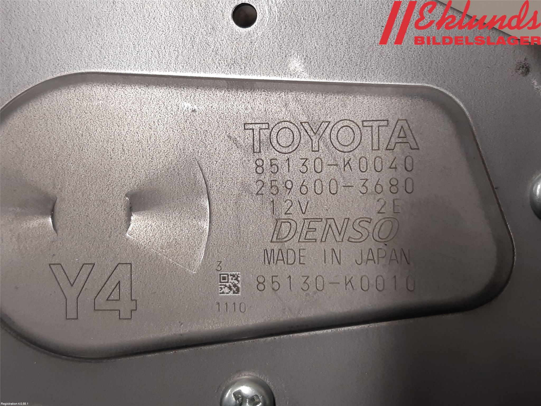 Toyota YARIS XP21 20- Torkarmotor Baklucka
