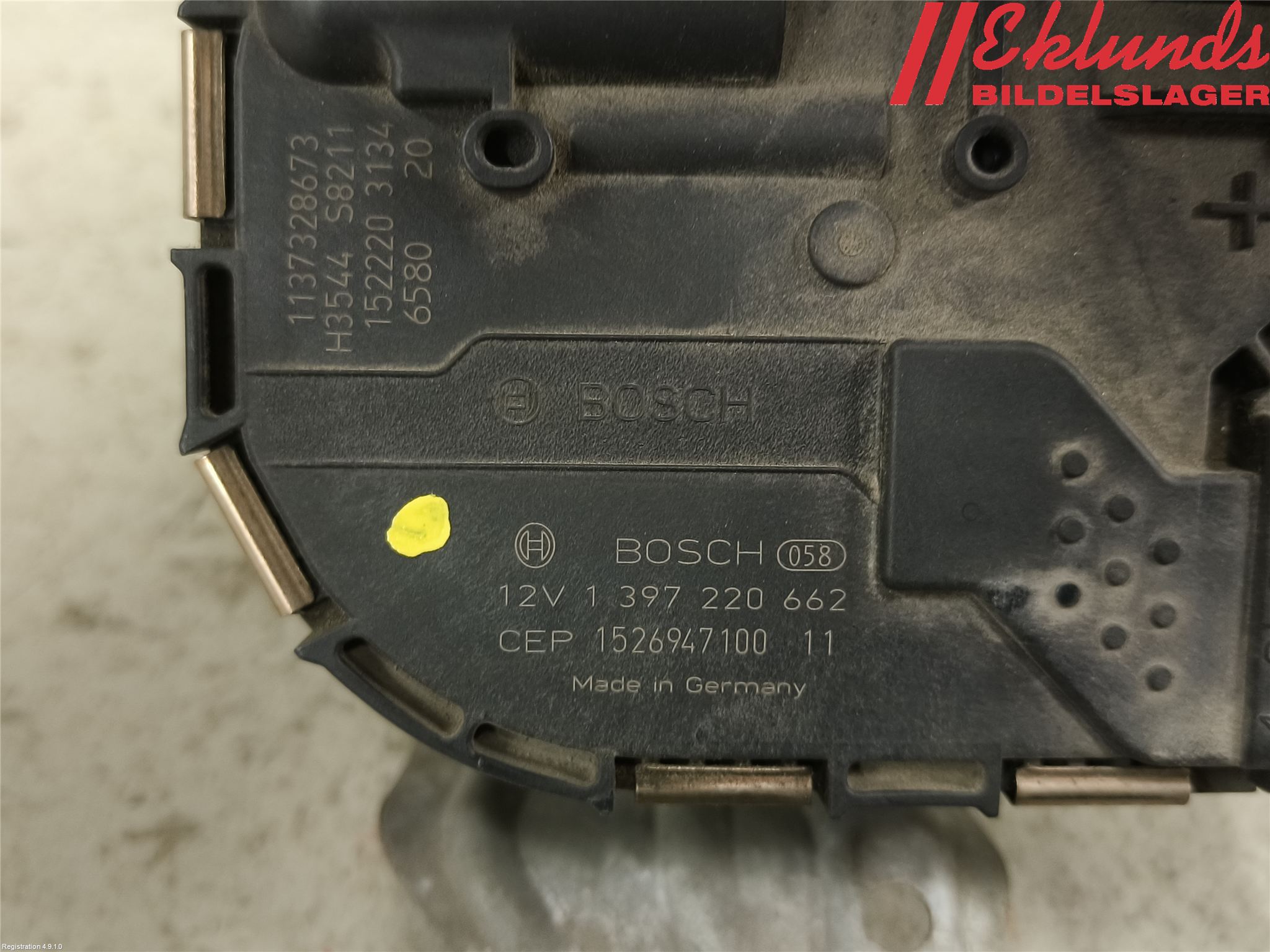 Volkswagen VW PASSAT 15-19 Torkarmotor Vindruta
