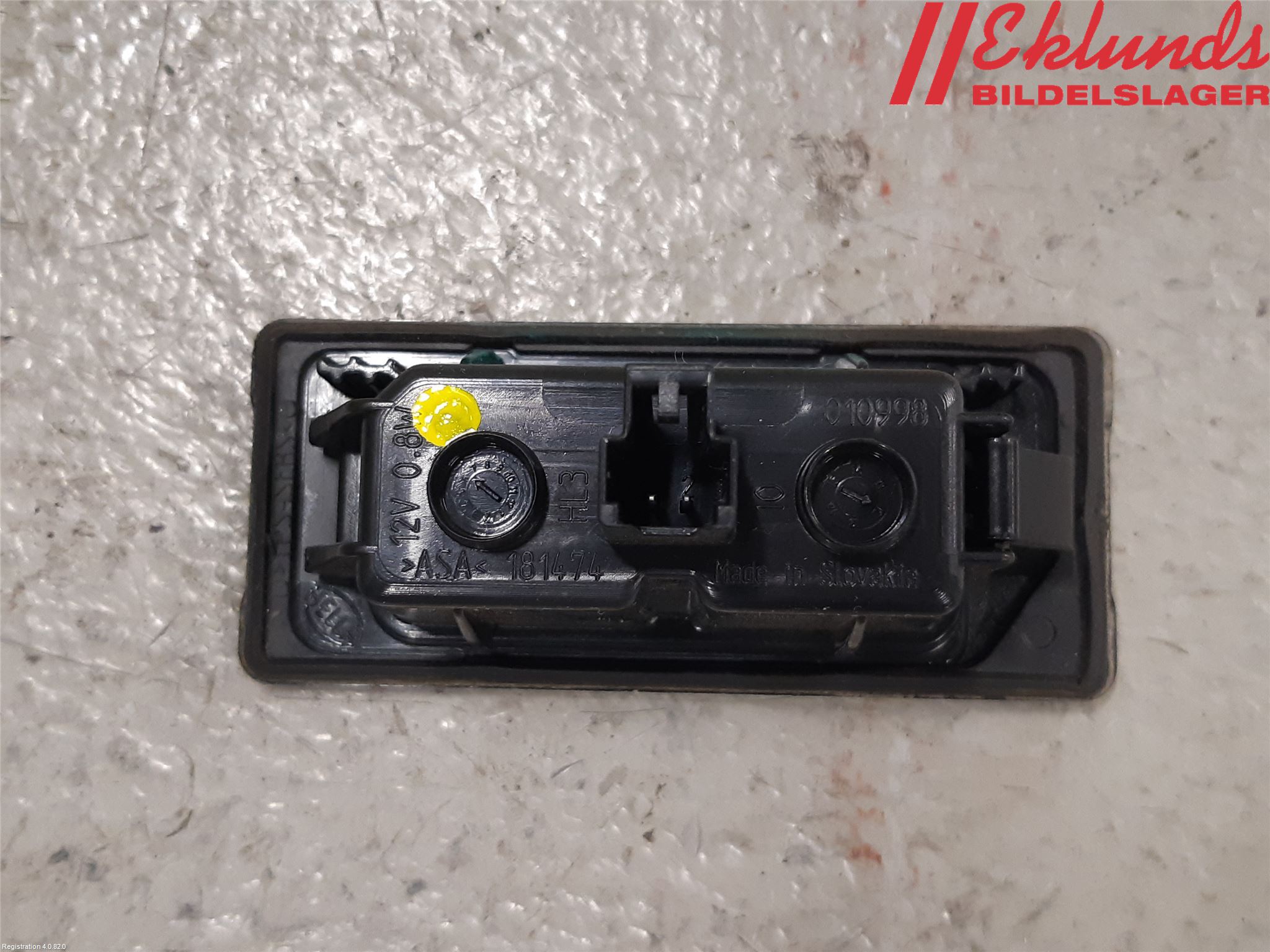 Audi A6/S6 4G 11-18 Skylt Belysning