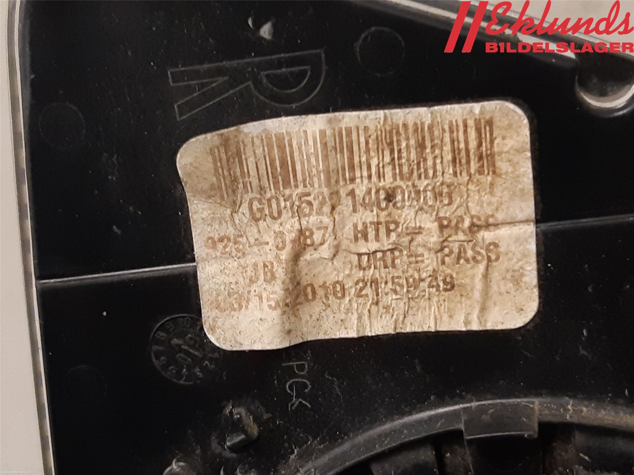 BMW 5 F10/F11/F18 09-17 Spegelglas Hö