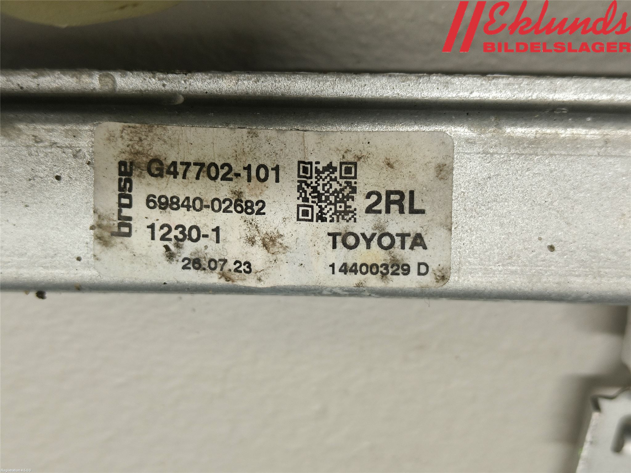 Toyota COROLLA 19- Fönsterhiss El Kompl