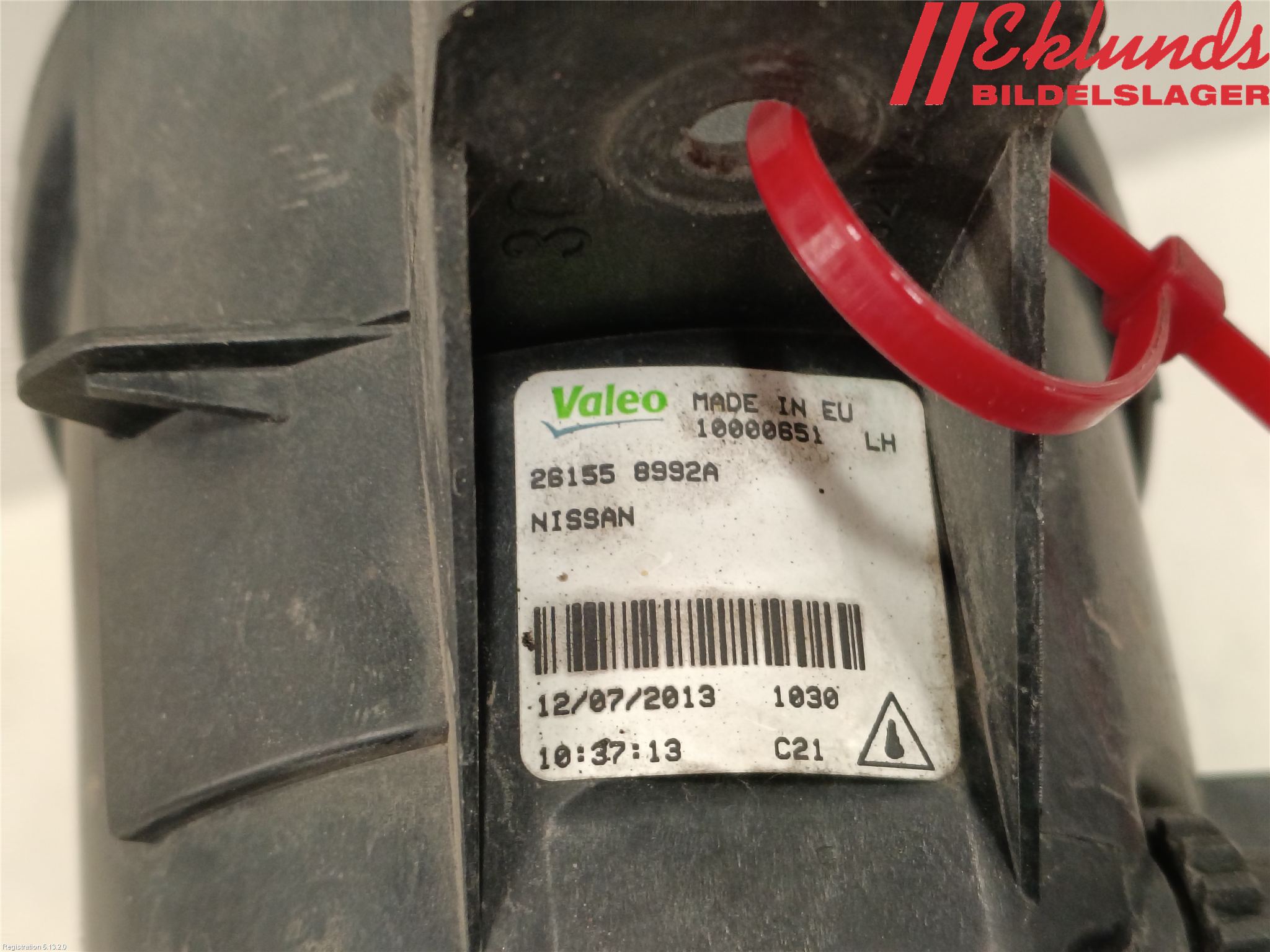 Nissan QASHQAI+2  10-14 Dimljus-Varselljus Fram