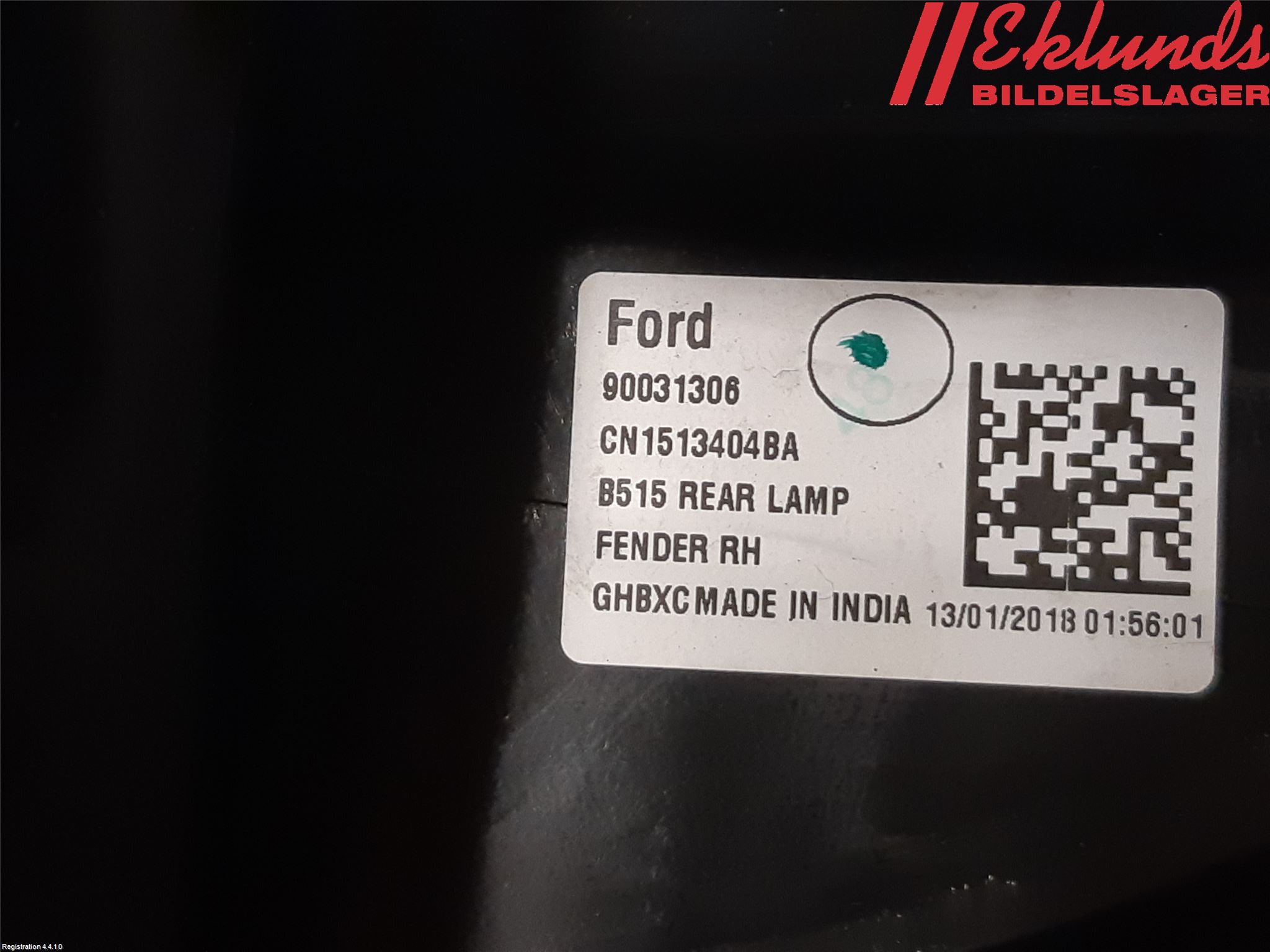 Ford ECOSPORT 17- Bakljus Höger