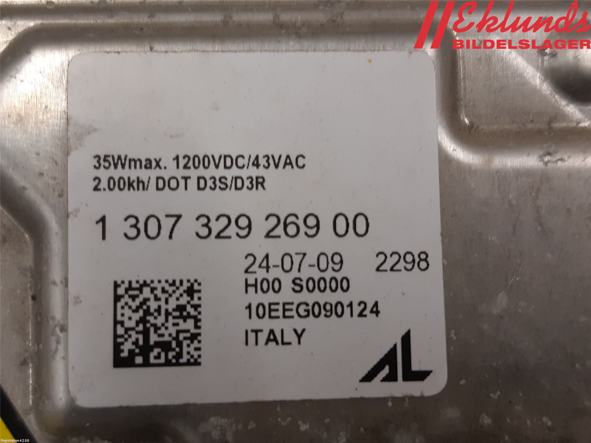 Volvo C30 07-10 Styrenhet Strålkastare