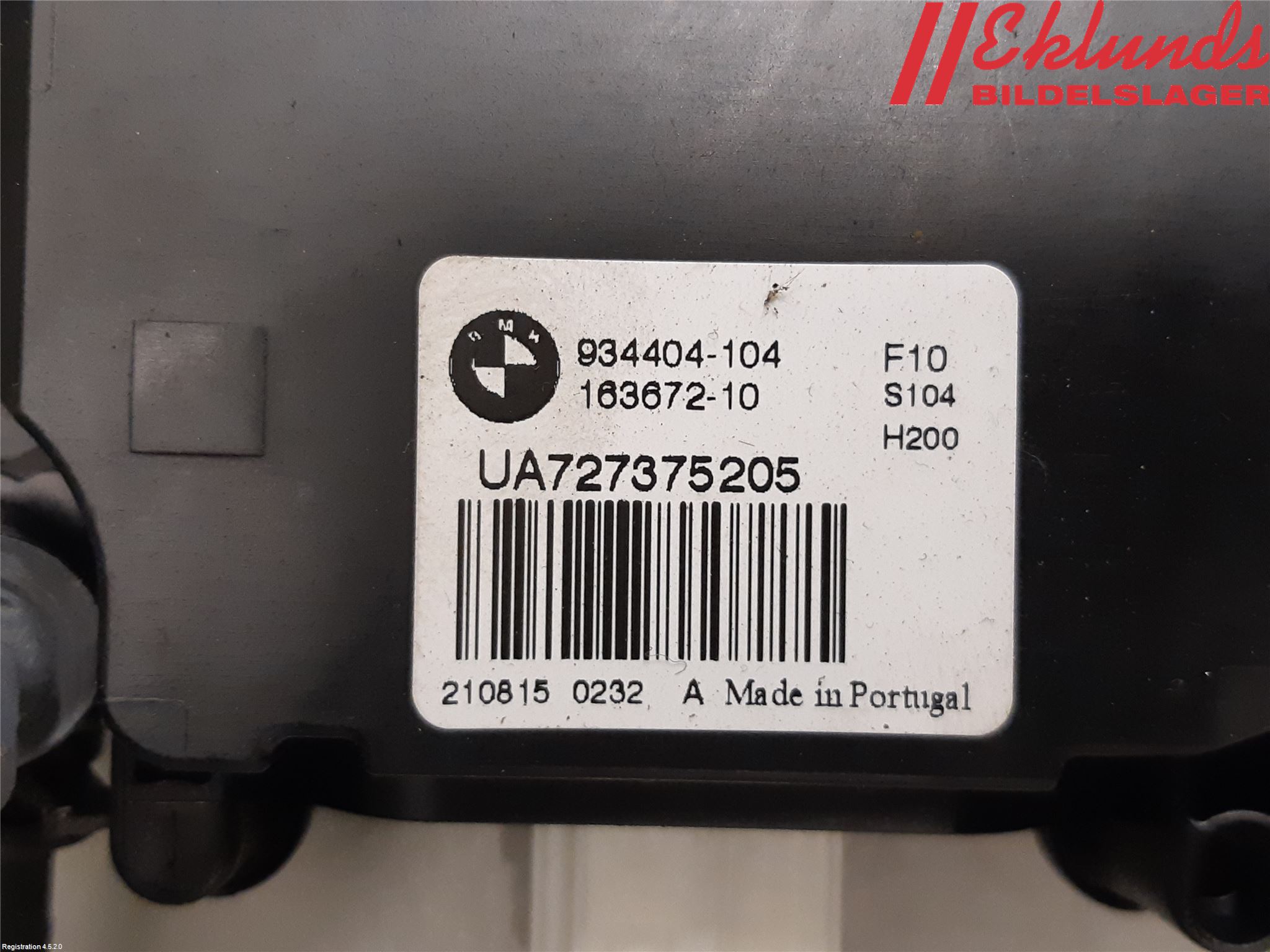 BMW 5 F10/F11/F18 09-17 Centrallåsmot Baklucka