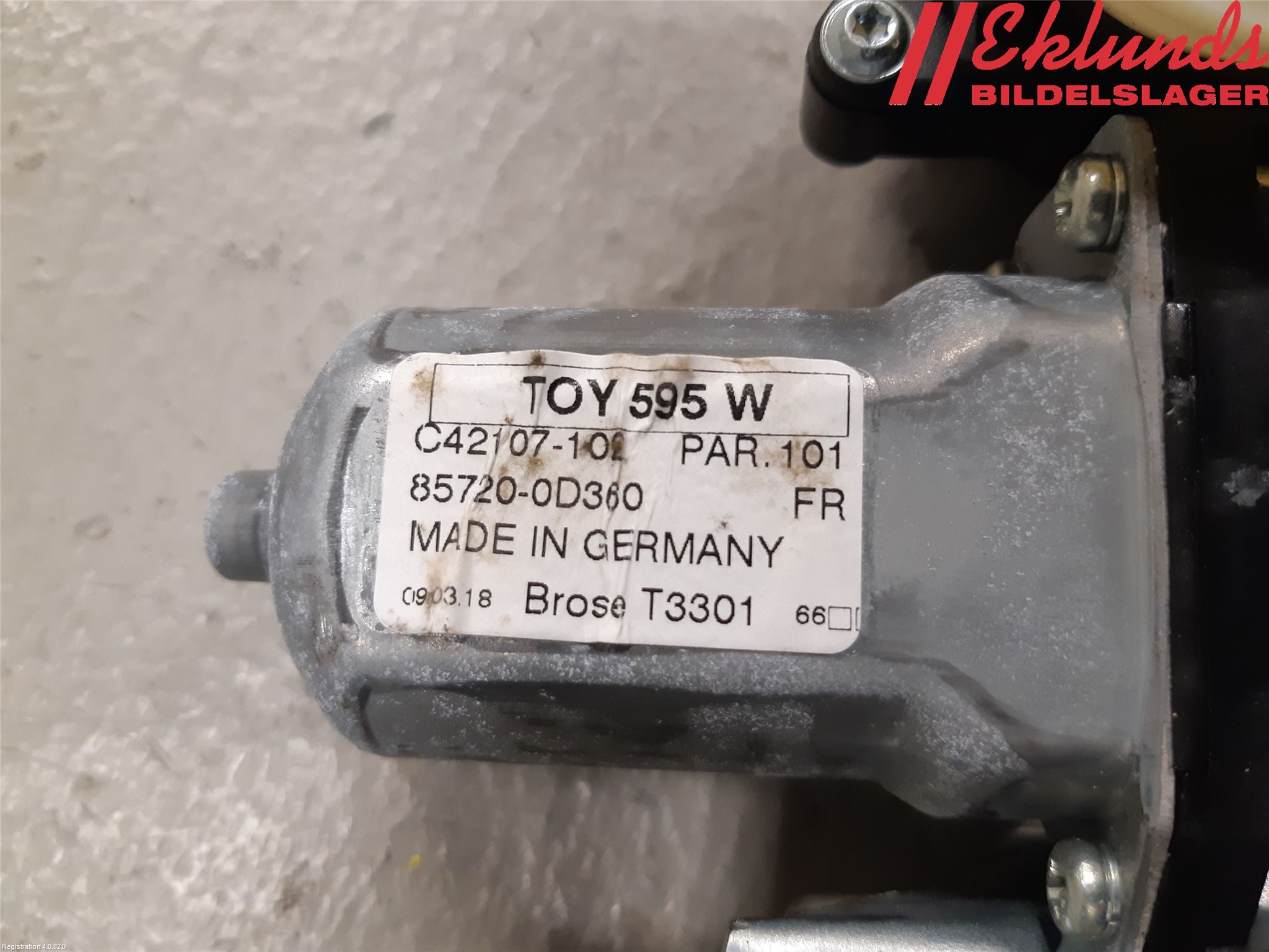 Toyota YARIS XP130 15-20 Fönsterhiss El Kompl