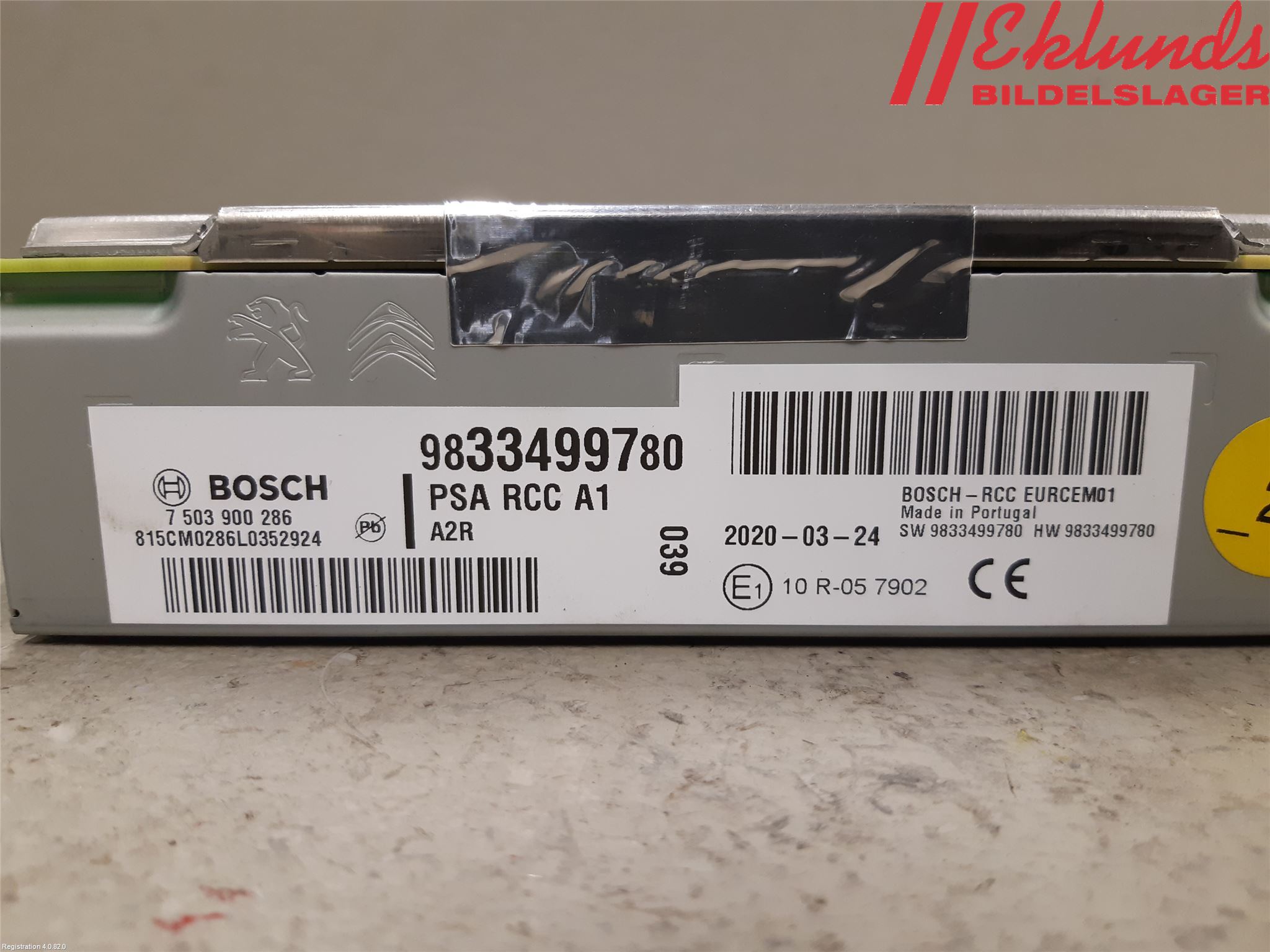 Peugeot 208/E-208 20- Radio-Stereo Förstärkare