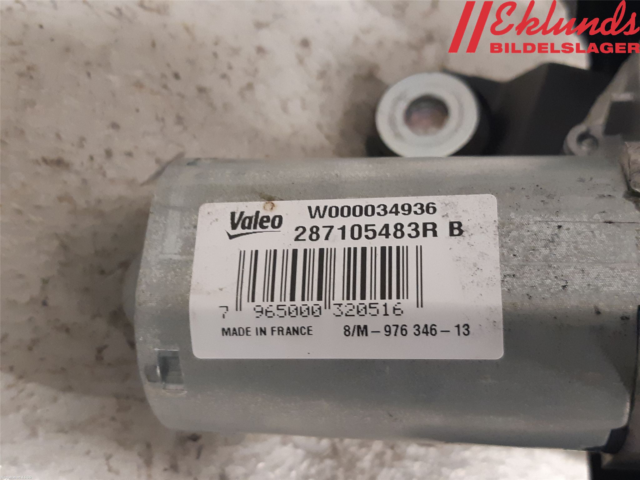 Renault CAPTUR 13-19 Torkarmotor Baklucka