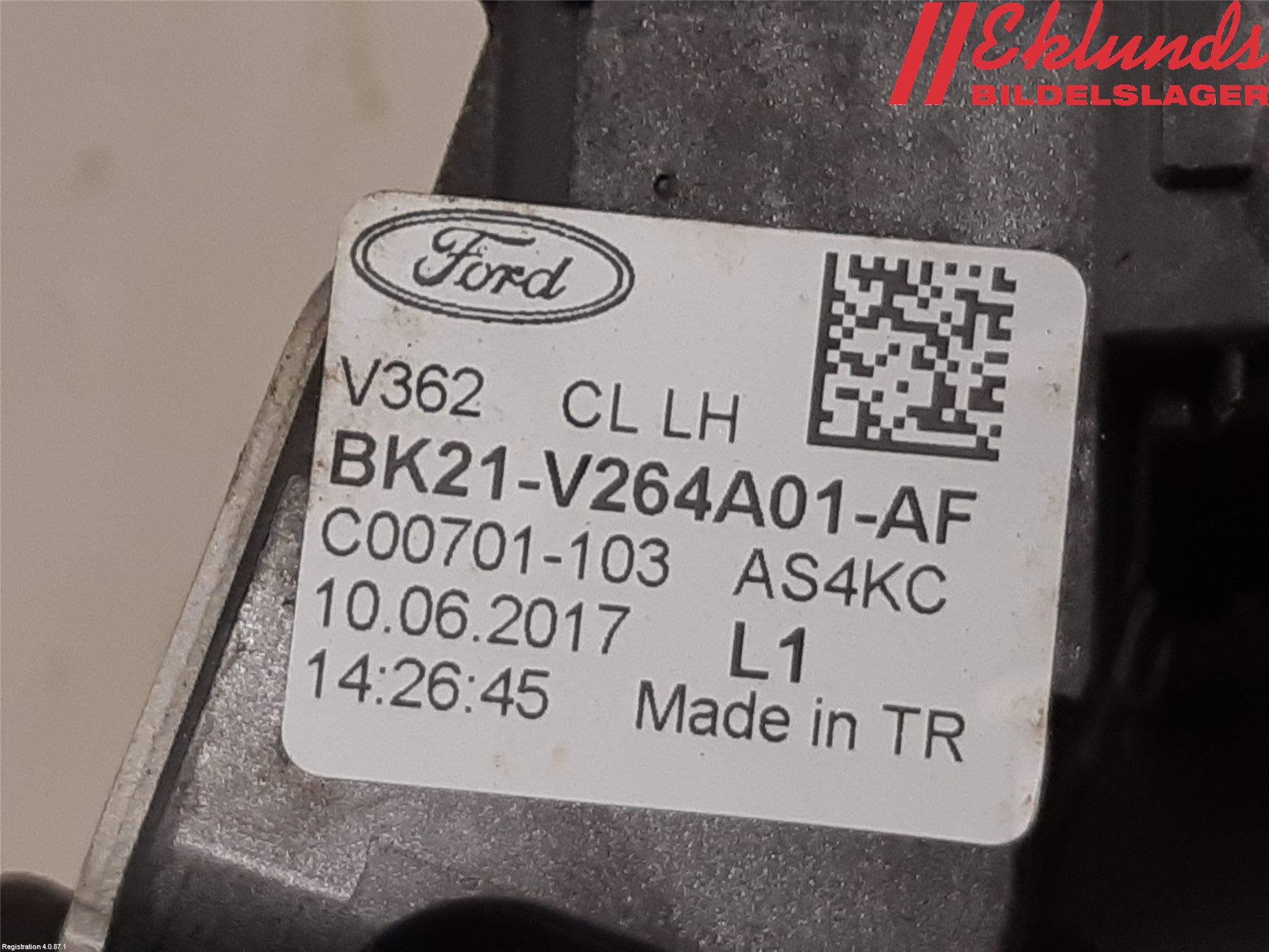 Ford TRANSIT SKÅP/BUSS 14-22 Låskista-Dörrlås