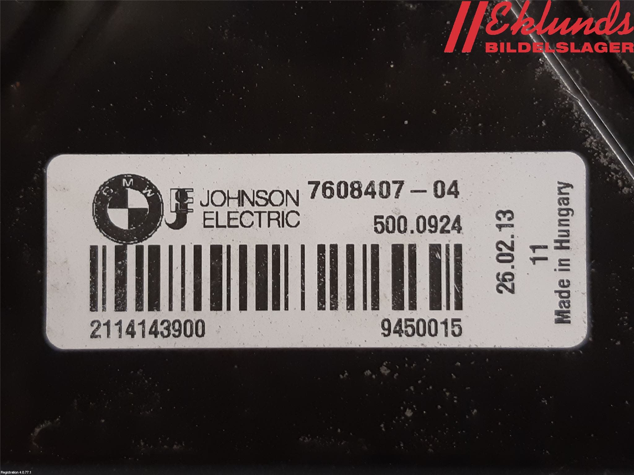 BMW 3 F30/F31/F80 12-19 Kylfläkt El