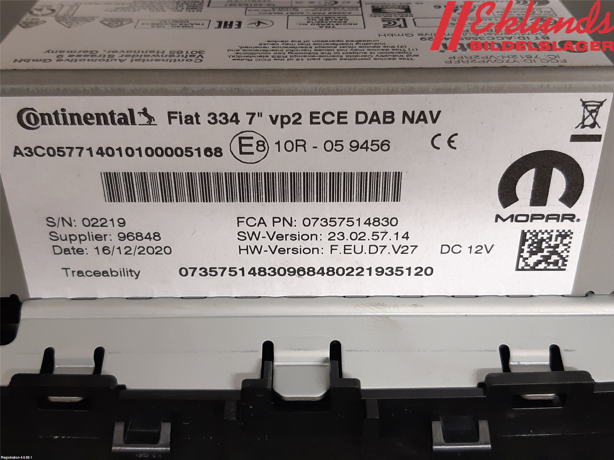 Fiat 500X 15- Cd Radio - Multimediapanel