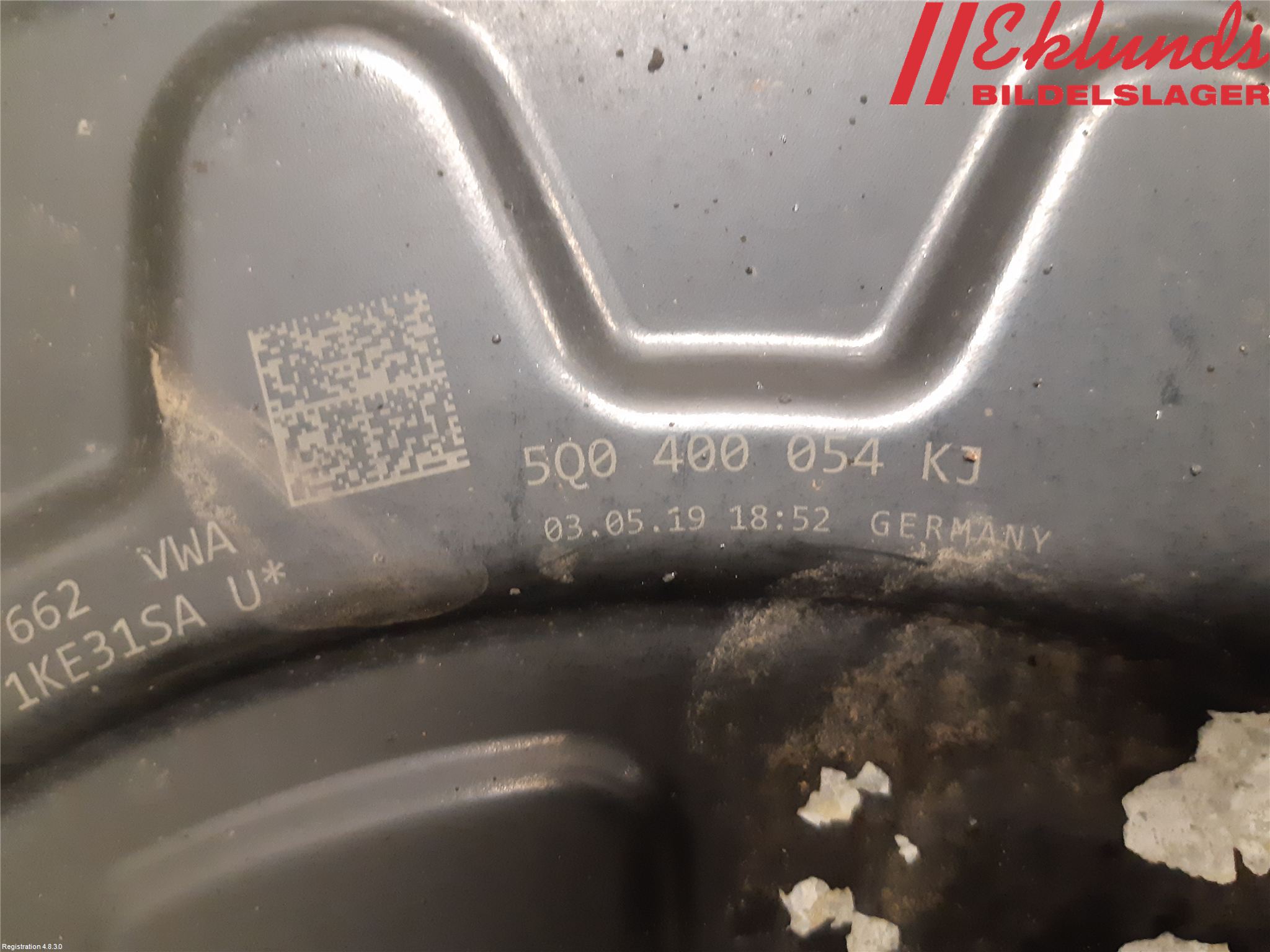 Volkswagen VW GOLF / E-GOLF VII 13-20 Bromssköld Fram