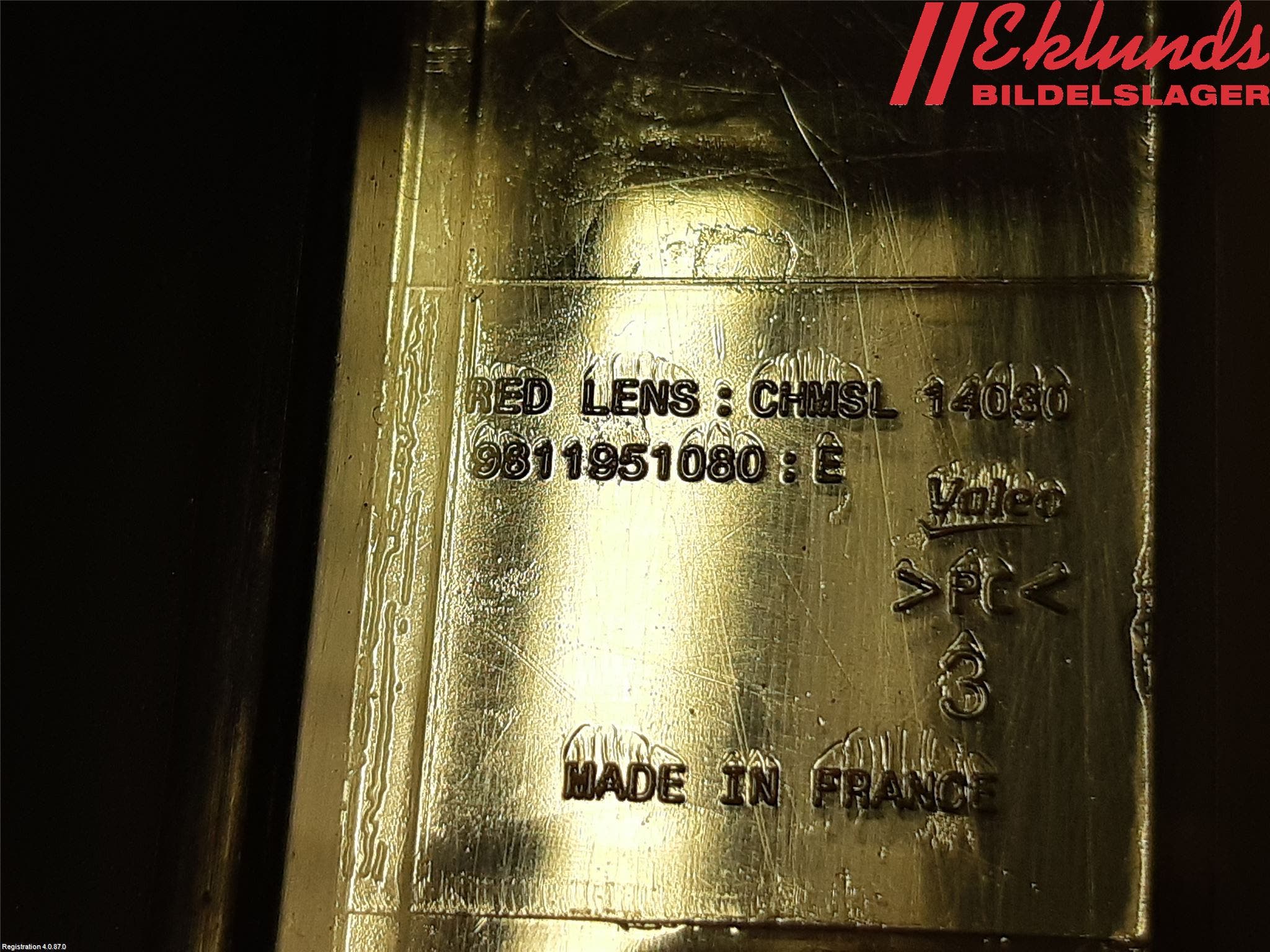 Peugeot 308 14-21 Bromsljus Bakruta