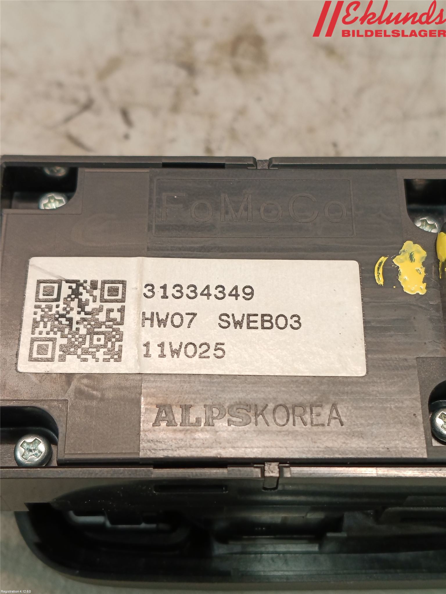 Volvo V50 08-12 Strömställare Elhiss