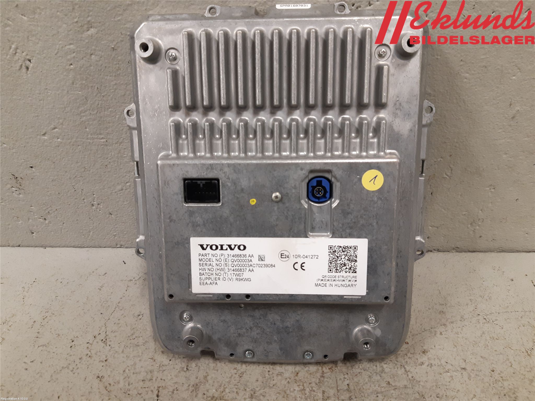 Volvo V90 17->> Multifunktionsdisplay