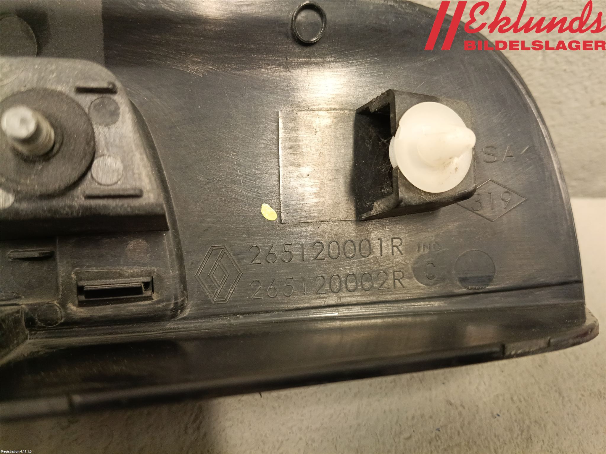 Renault MASTER III  10-14 Bakluckehandtag