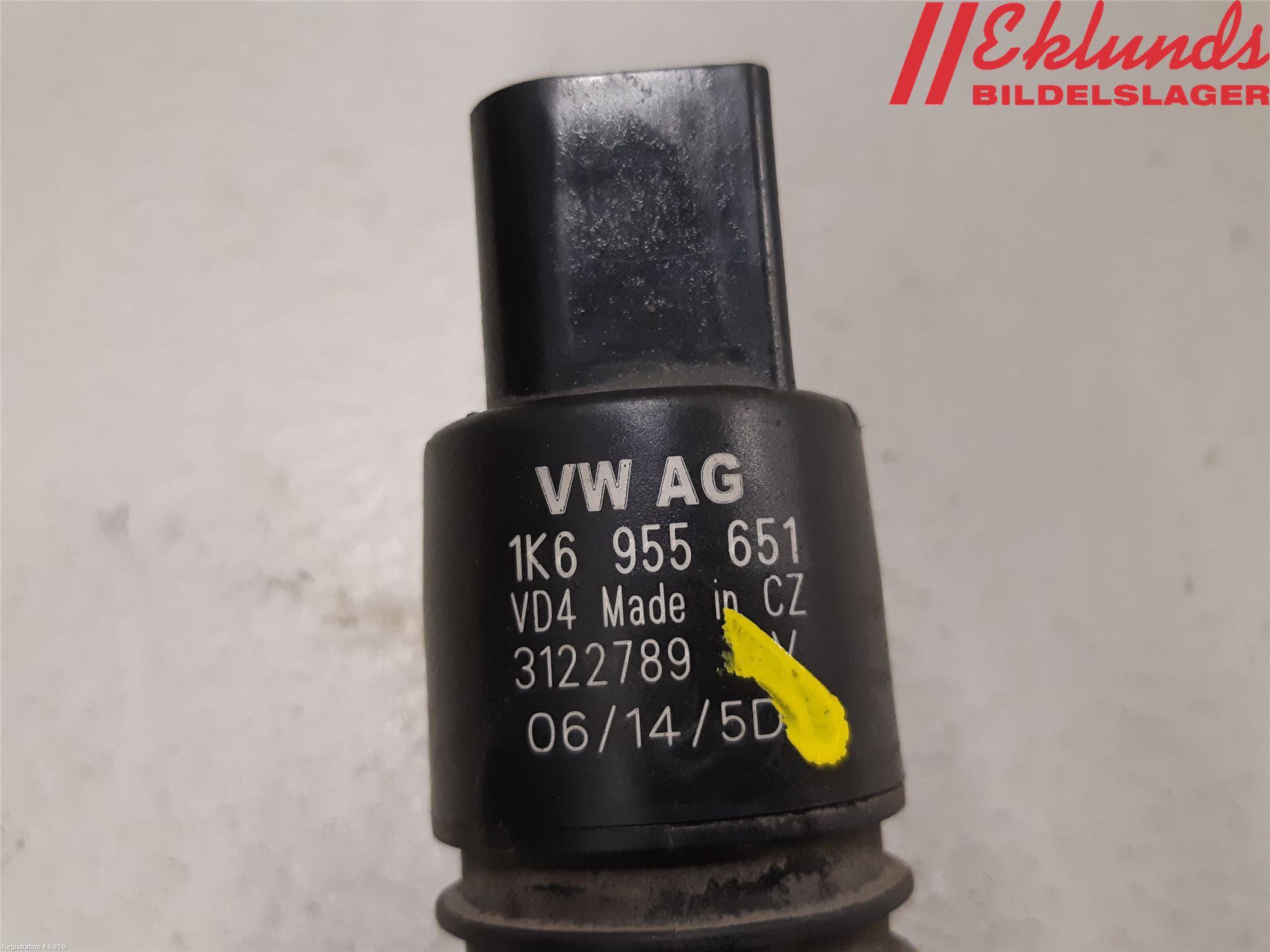 Volkswagen VW PASSAT 11-14 Spolarpump Vindruta