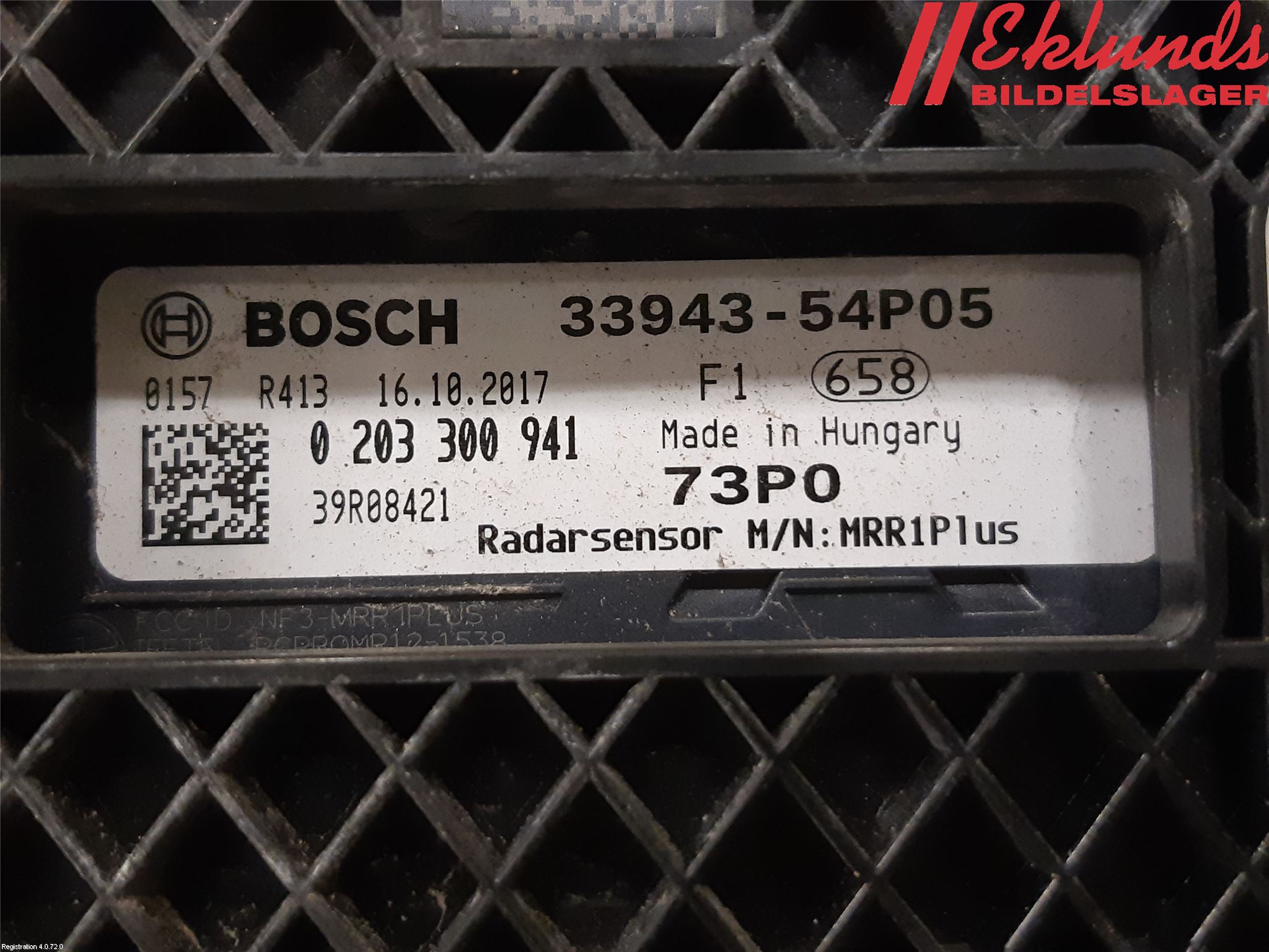 Suzuki VITARA 15- Sensor Aktivt Kollisionsskydd