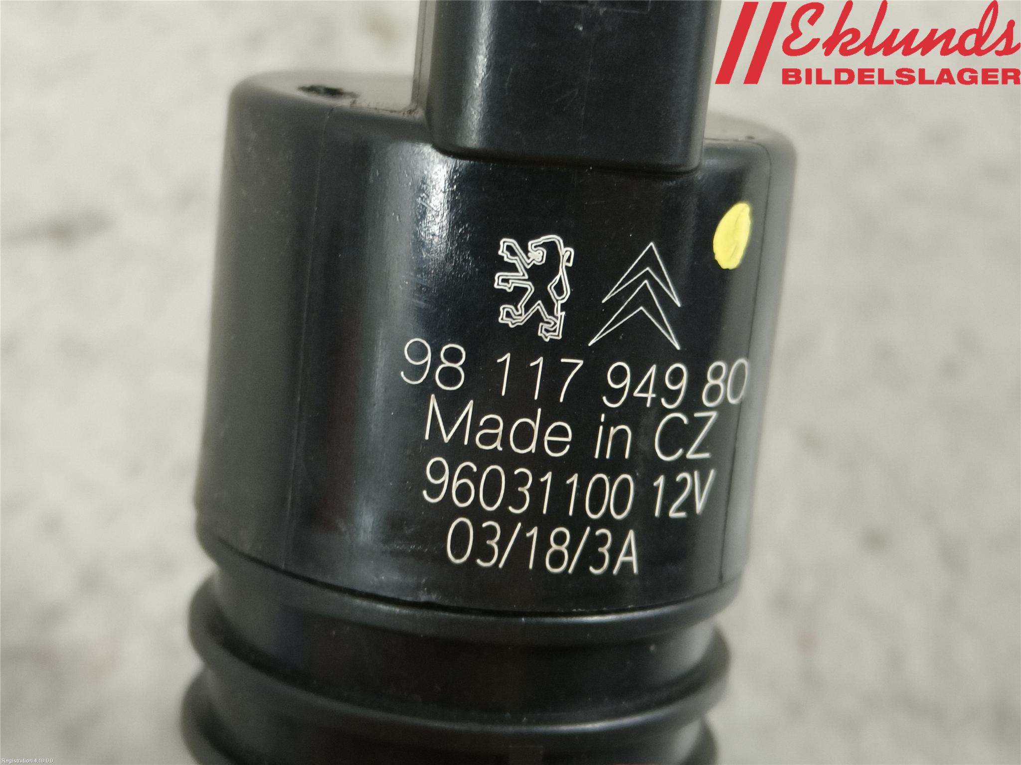 Toyota PROACE II 16- Spolarpump Vindruta