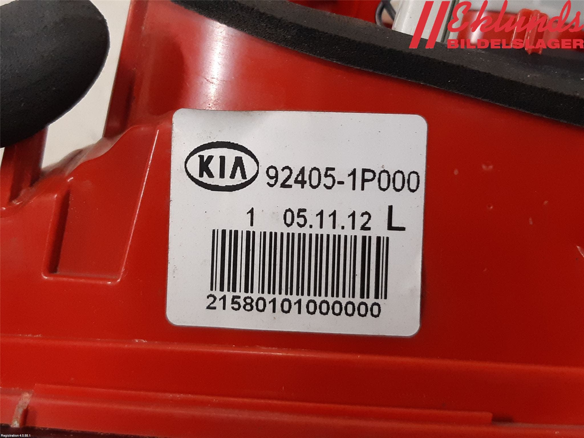 Kia VENGA 10-19 Bakljus Lucka Vä