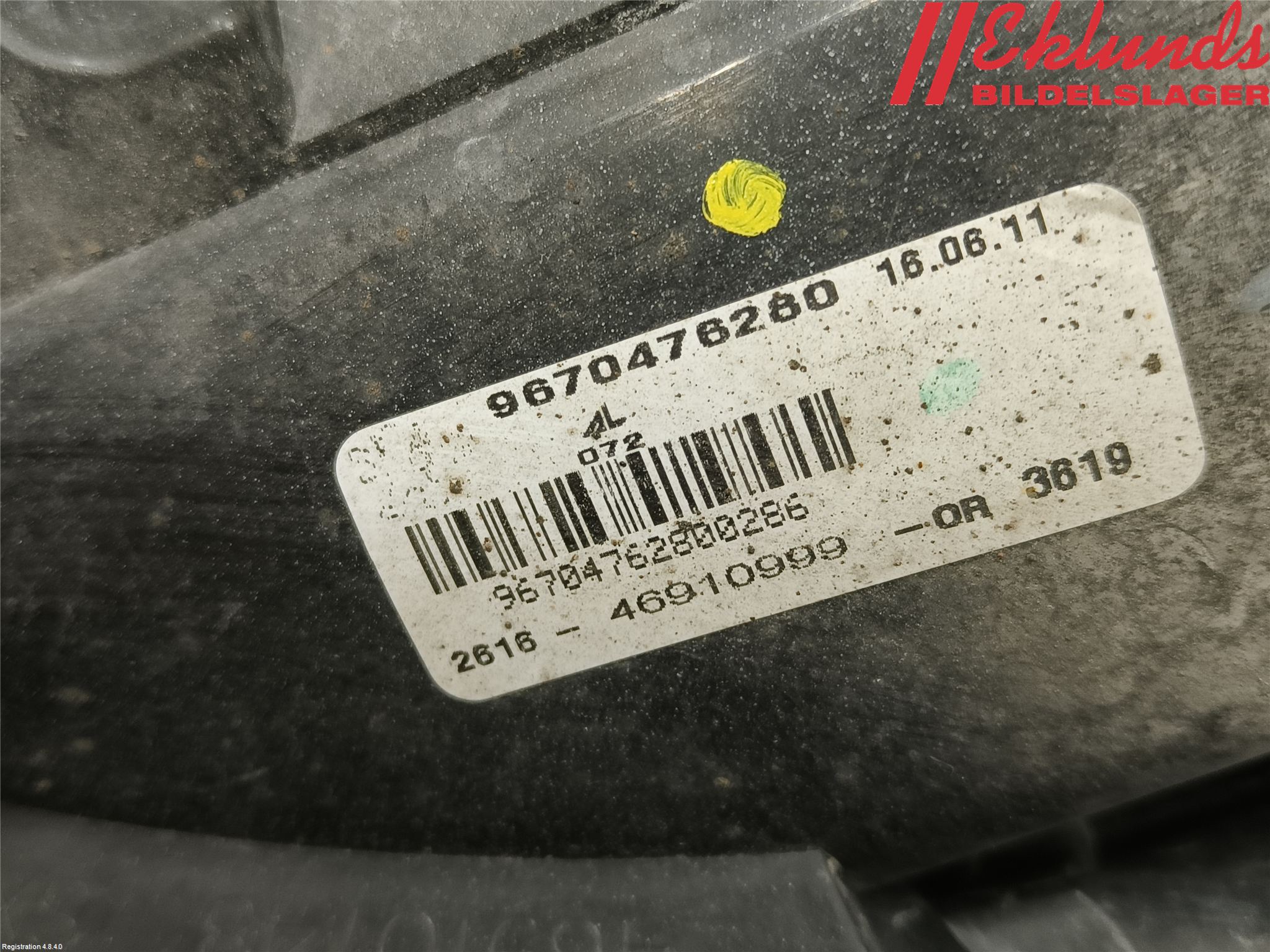 Peugeot 508 11-18 Dimljus-Varselljus Fram