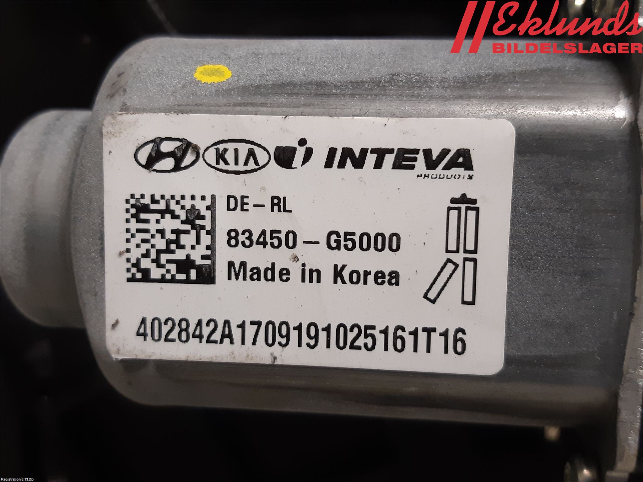 Kia NIRO (DE) 17-22 Fönsterhiss El Kompl
