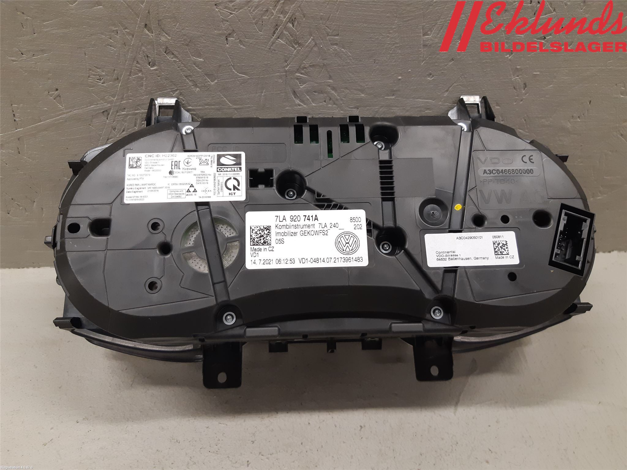 Volkswagen VW TRANSP/CARAVELLE (T6) 16-22 Instrument Komb
