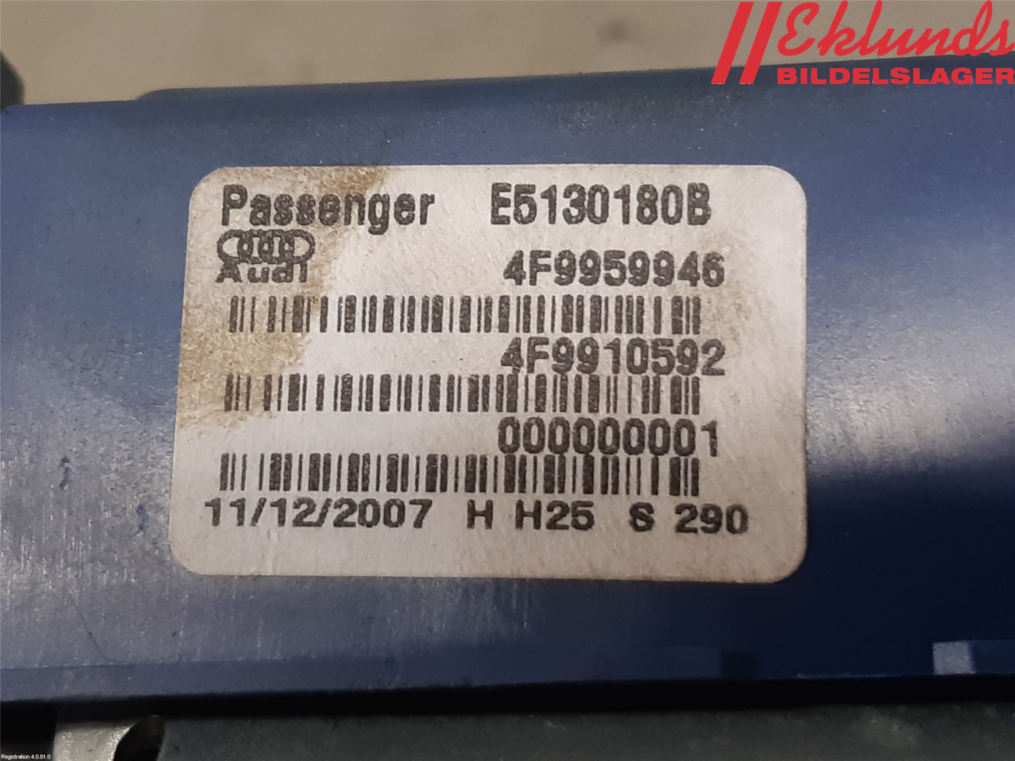 Audi A6/S6     05-11 Bakluckeöppnare Automatisk