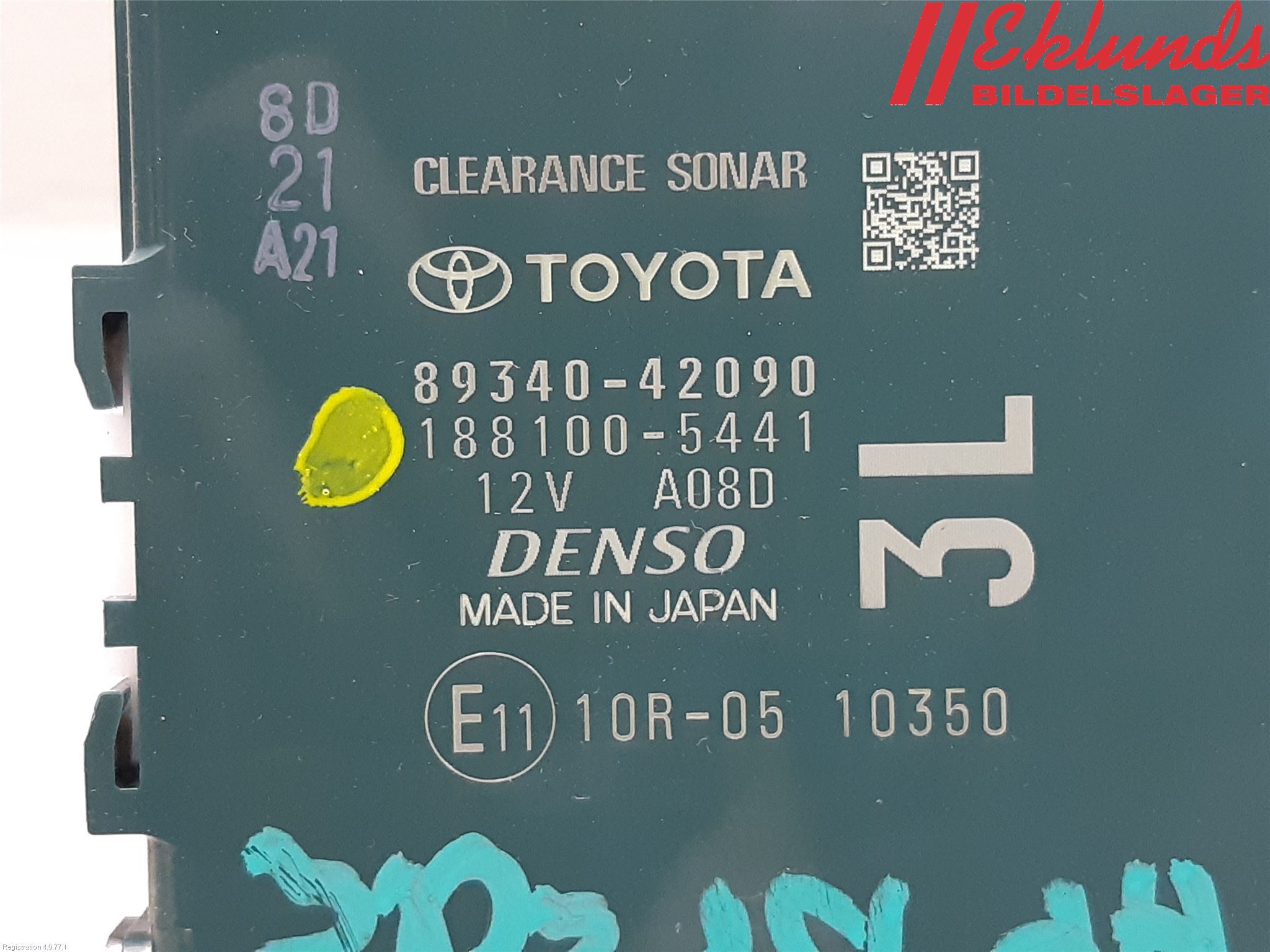 Toyota RAV4 19- Styrenhet Parkeringshjälp