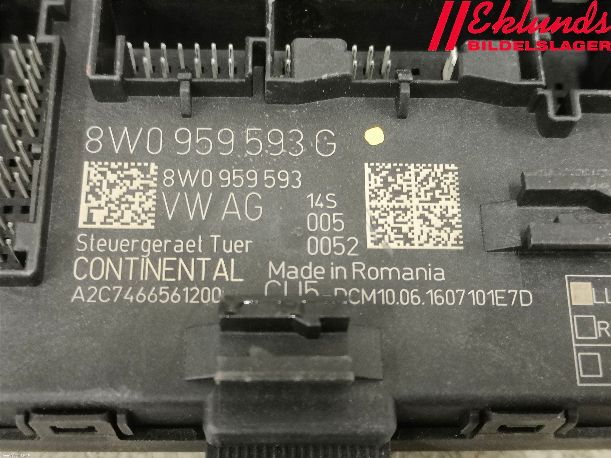 Audi A4/S4 B9 16-19 Styrenhet Dörr