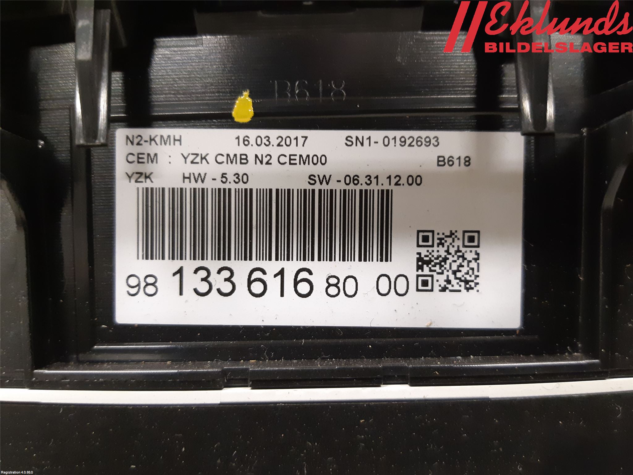 Citroen COTROEN C3 17-24 Instrument Komb