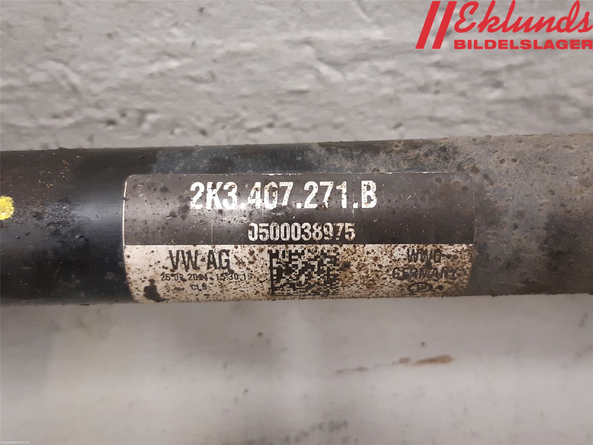 Volkswagen VW CADDY 11-15 Drivaxel Fram Vänster