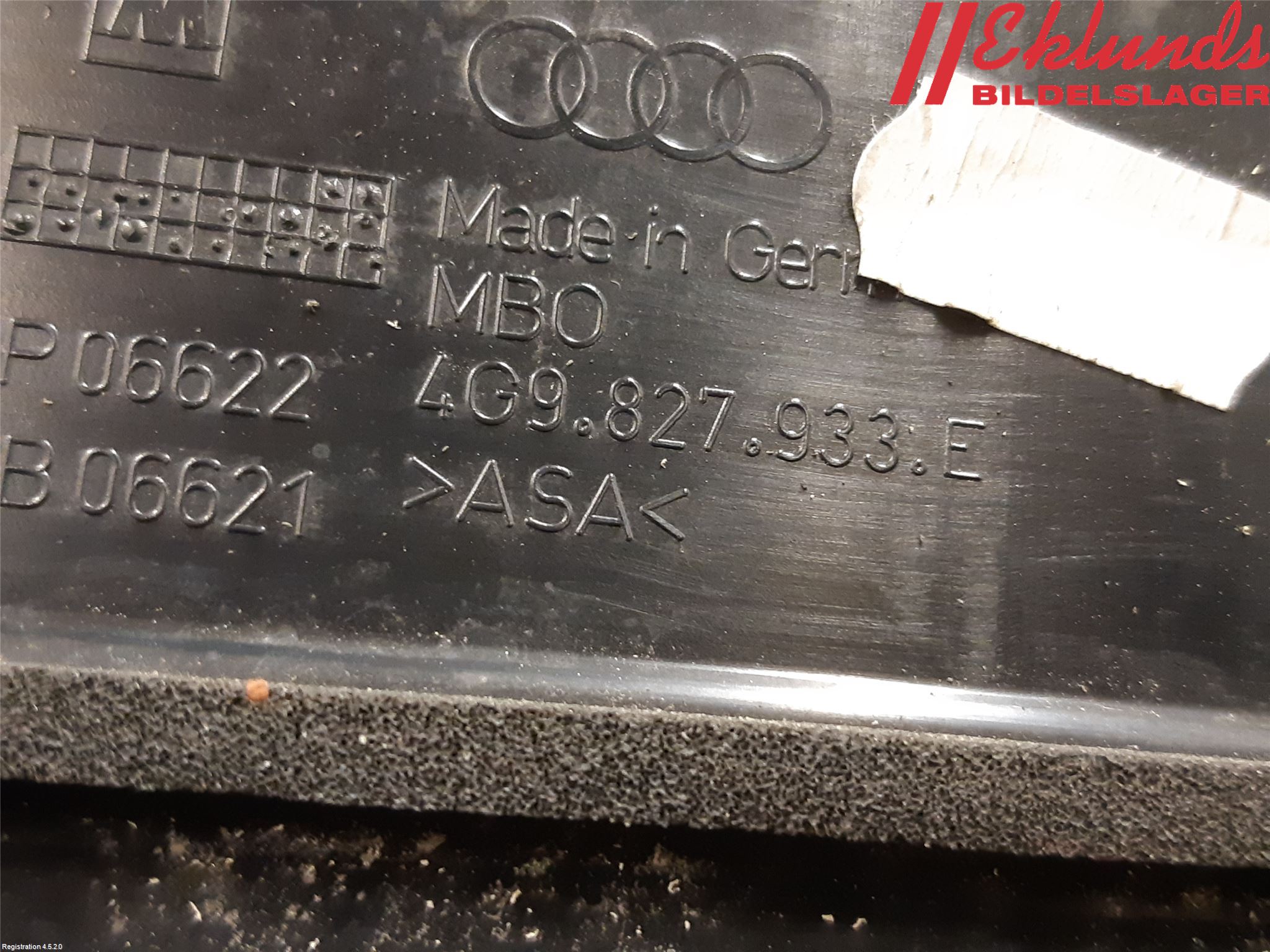 Audi A6/S6 4G 11-18 Spoiler Baklucka