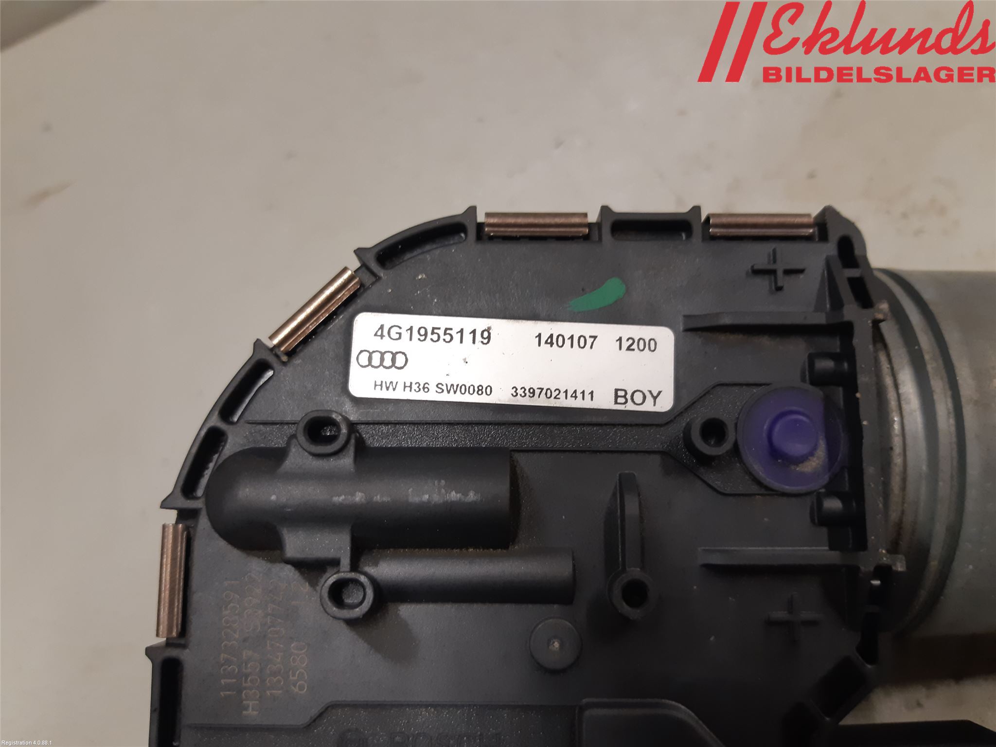 Audi A6/S6 4G 11-18 Torkarmotor Vindruta