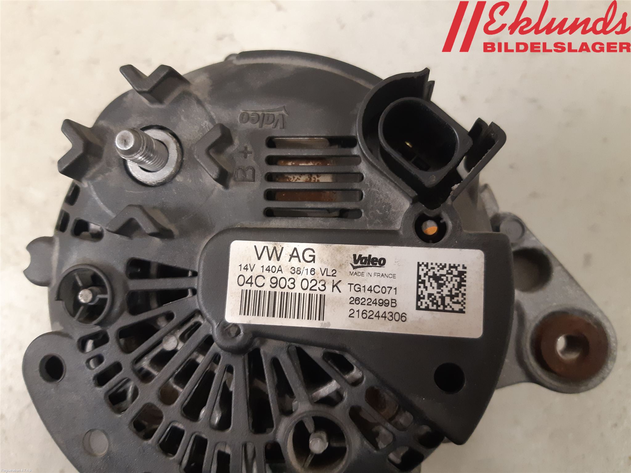 Volkswagen VW GOLF / E-GOLF VII 13-20 Generator