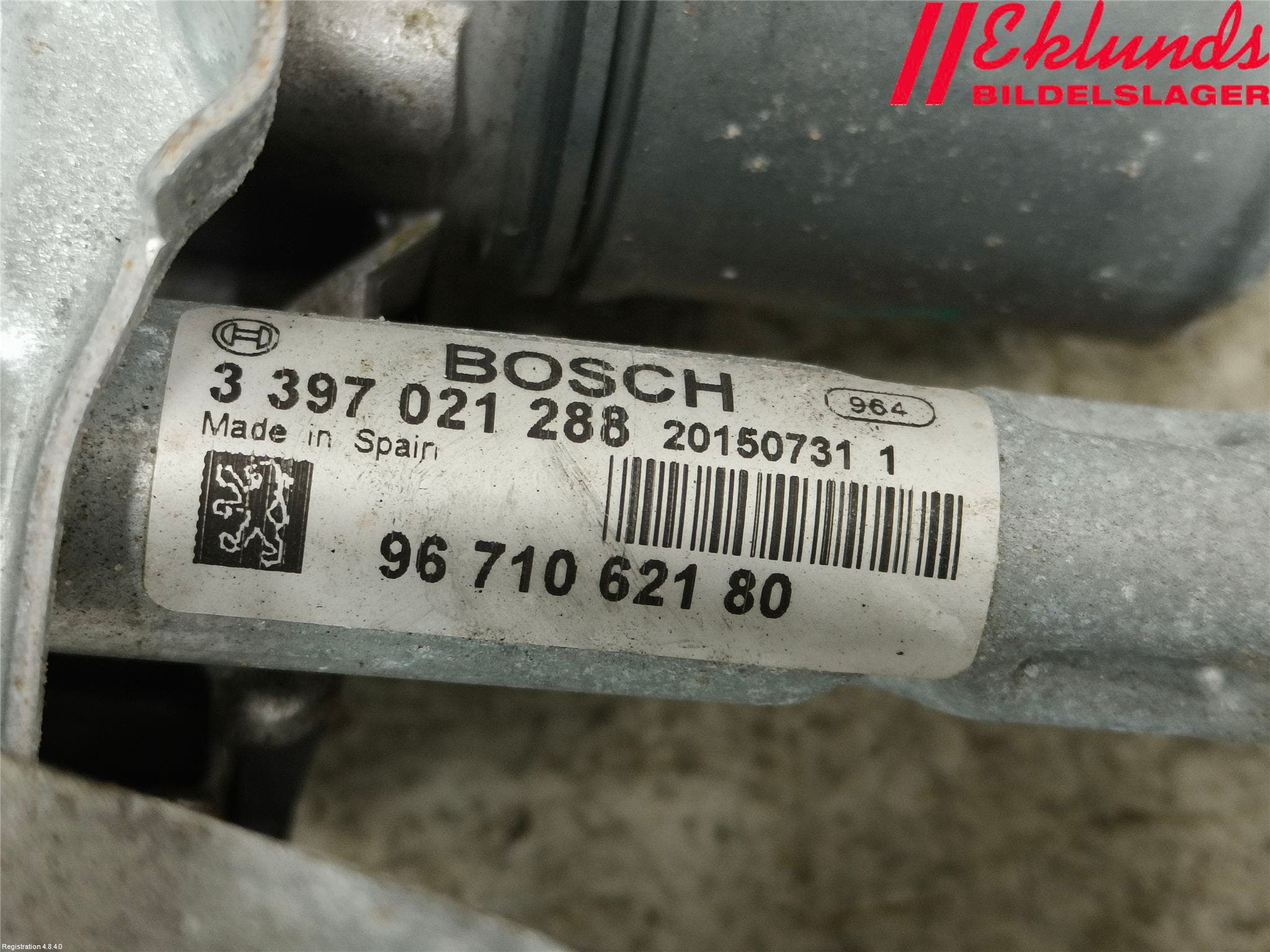 Peugeot 3008 09-16 Torkarmotor Vindruta