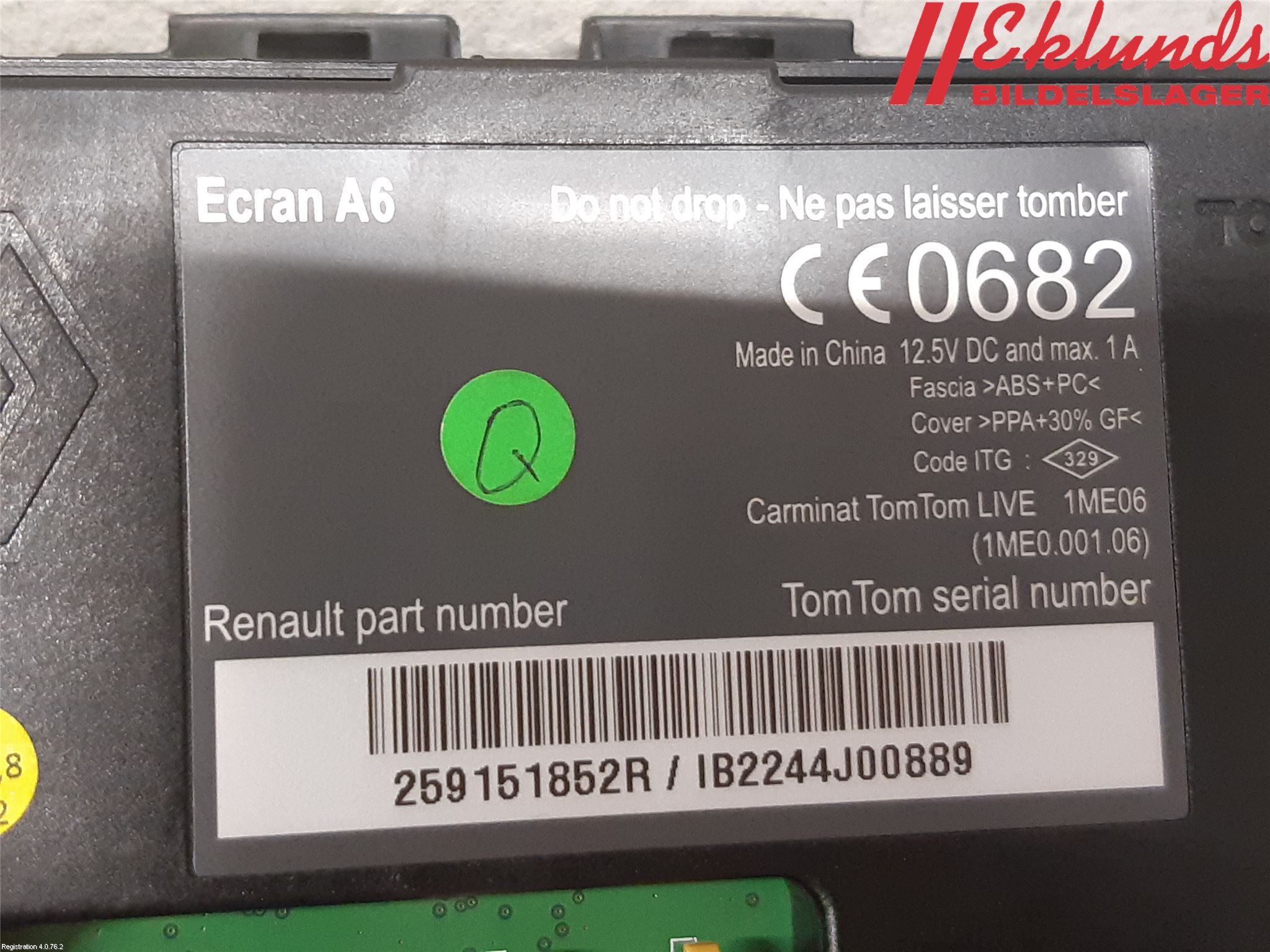 Renault TRAFIC   02-14 Bildskärm