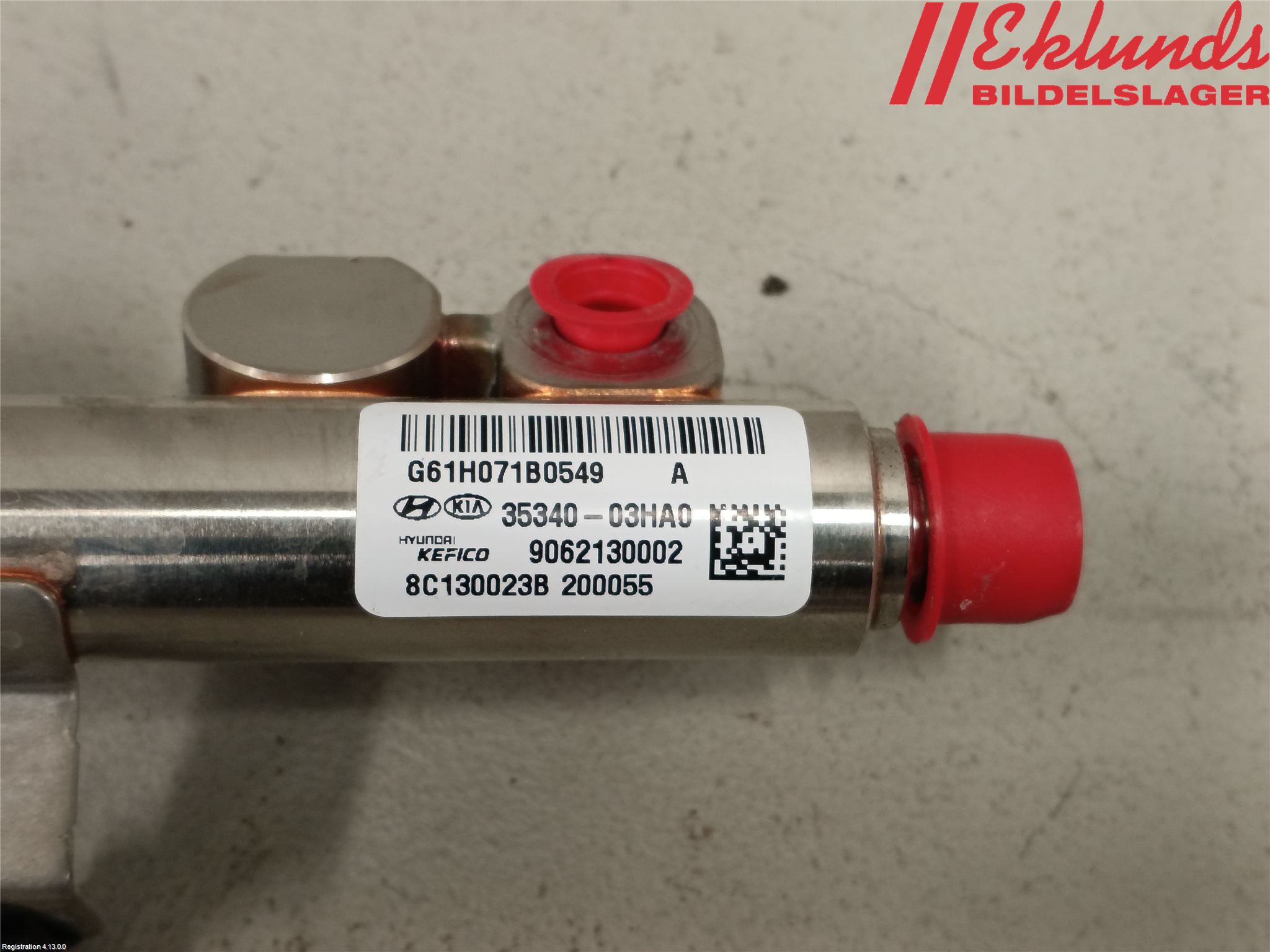 Kia NIRO (DE) 17-22 Inj. Fuelrail