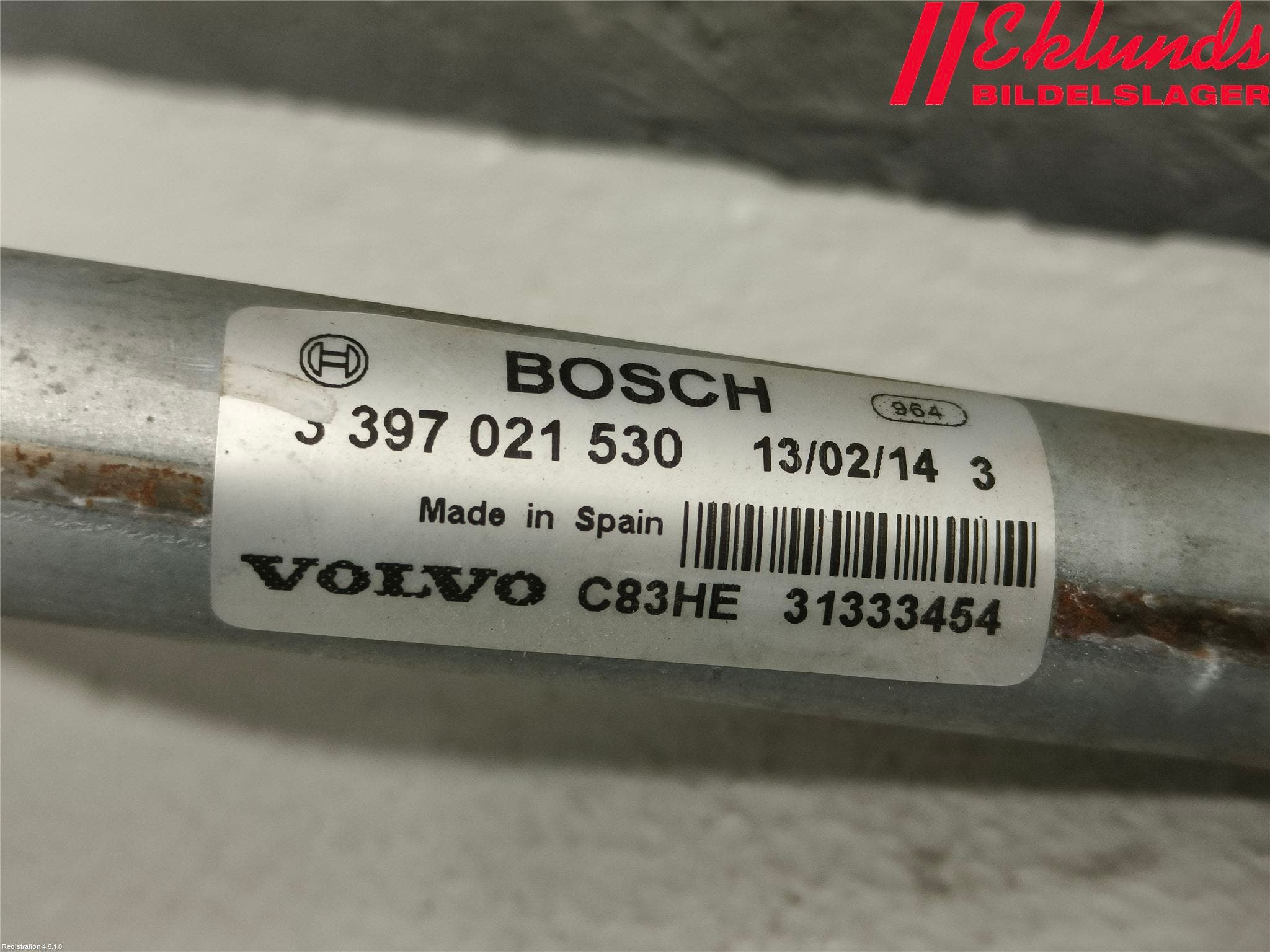 Volvo XC60 14-17 Torkarmekanism Vindruta