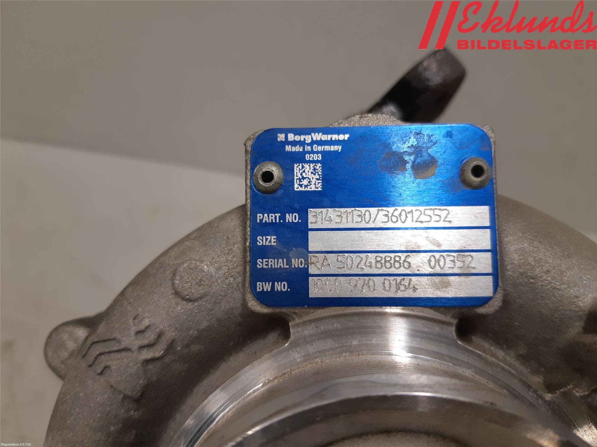 Volvo V70 14-16 Turboaggregat