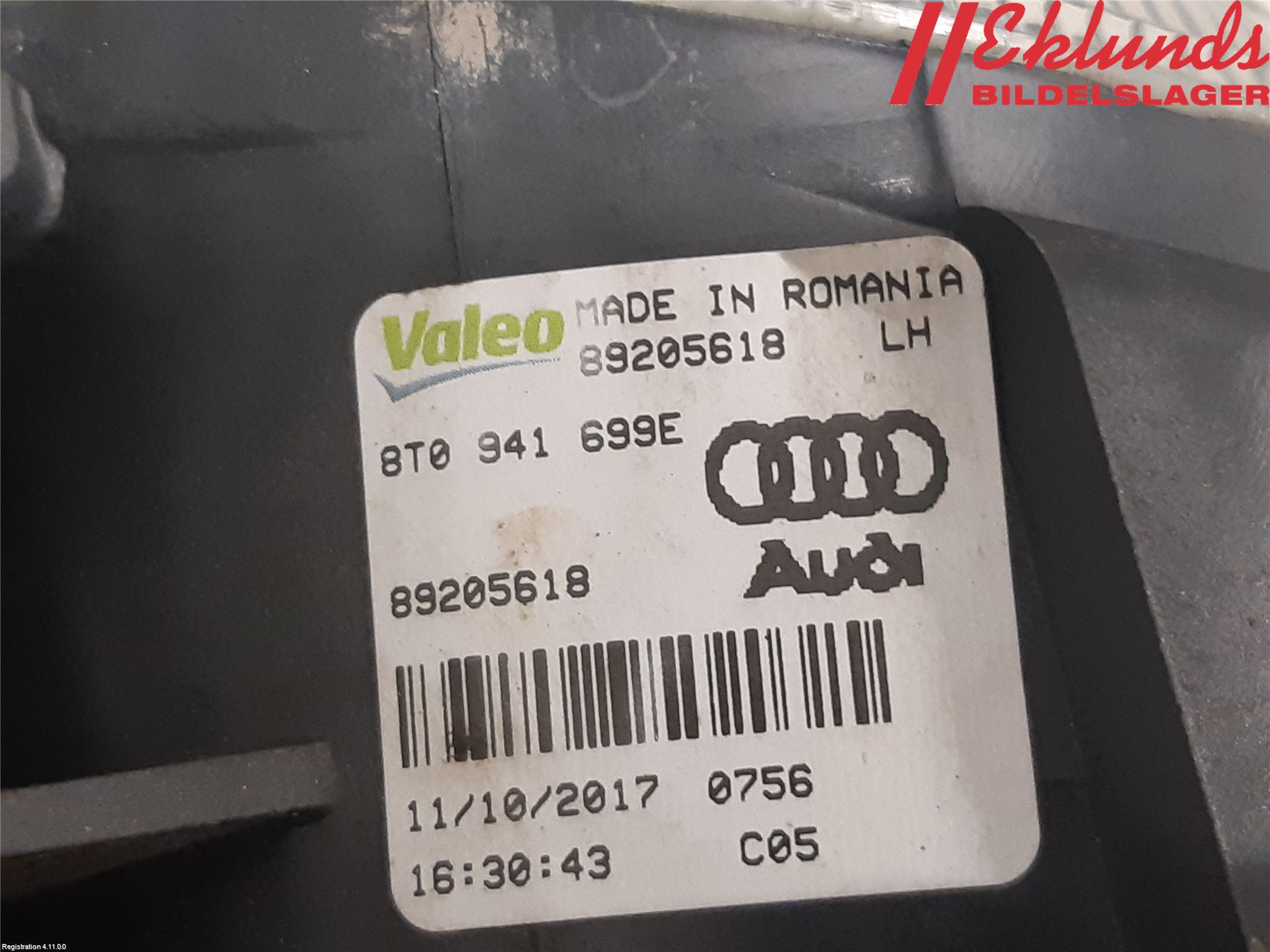 Audi A5 07-16 Dimljus-Varselljus Fram
