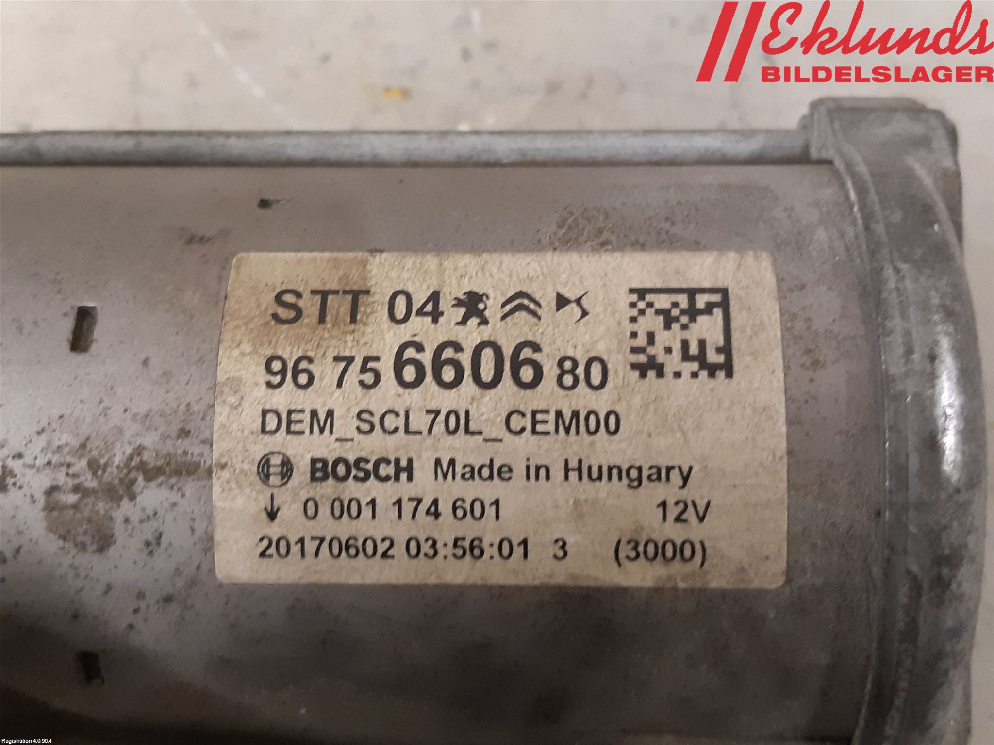 Peugeot PARTNER 16-18 Startmotor Diesel