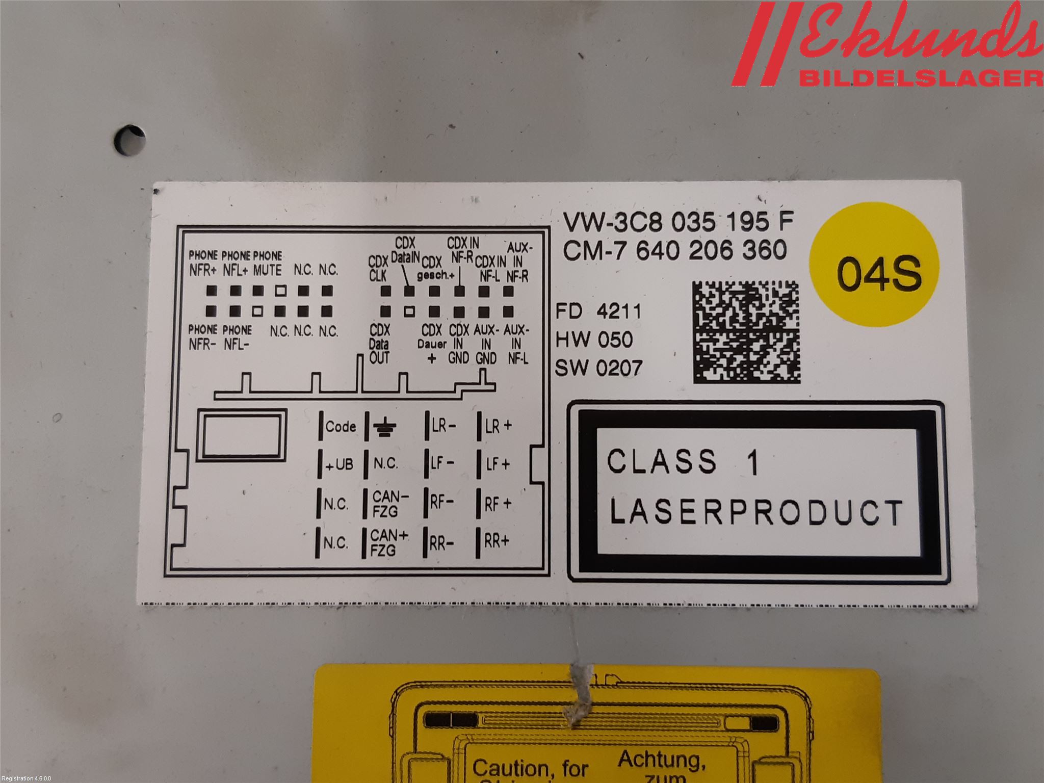 Volkswagen VW PASSAT 11-14 Cd Radio - Multimediapanel