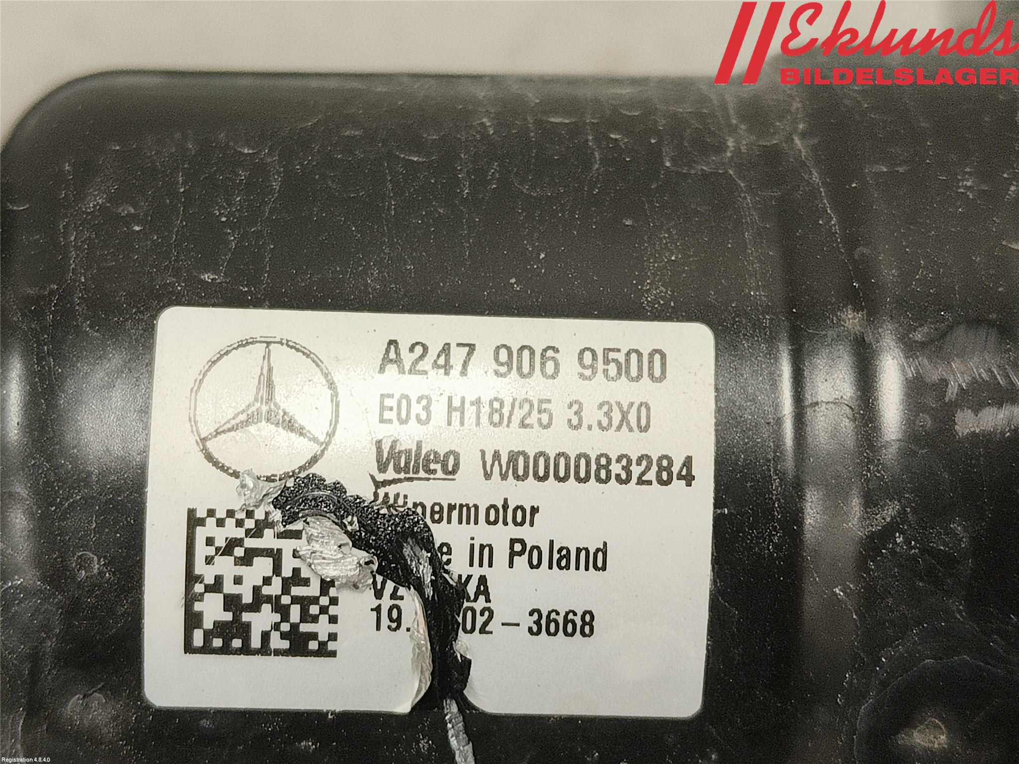 Mercedes-Benz MB B-KLASS (W247) 19- Torkarmekanism Vindruta